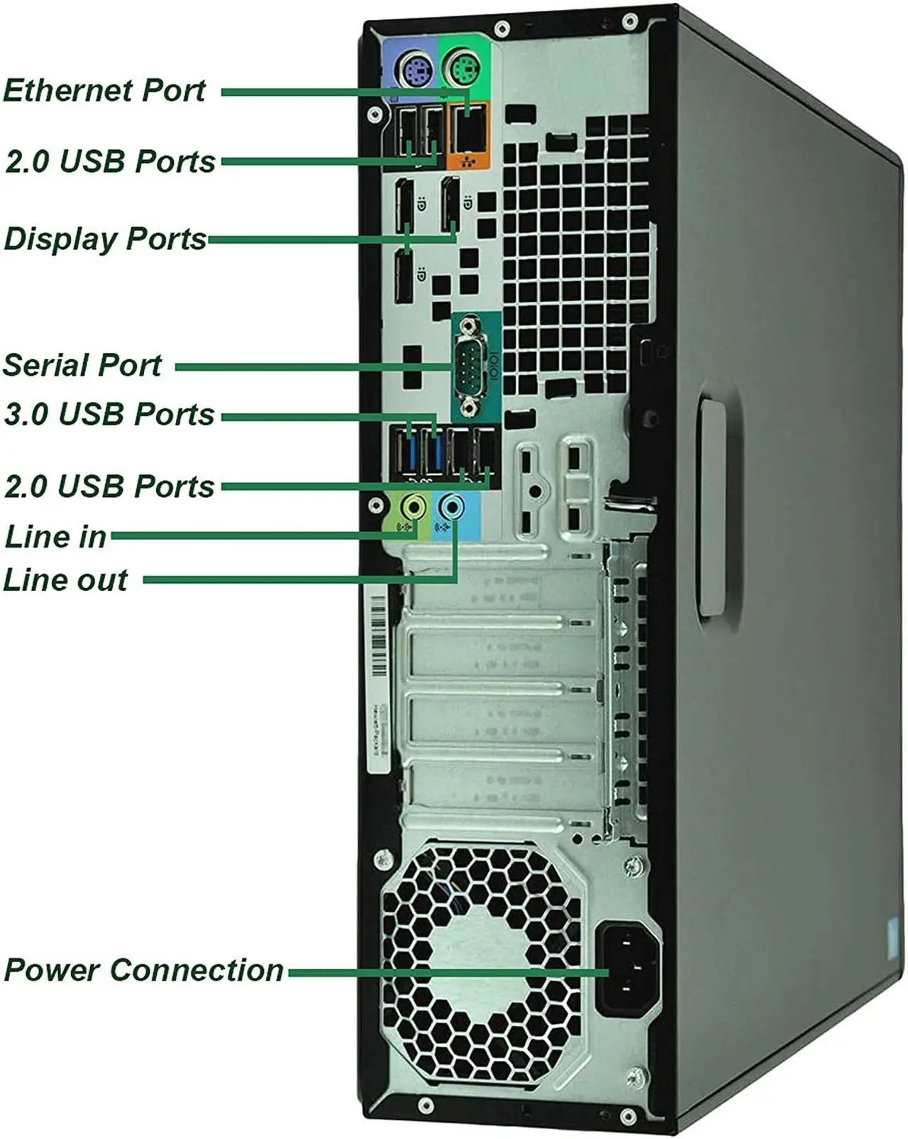 Alt view image 3 of 6 - HP ProDesk Z230 SFF Computer Desktop PC, Intel Core i5 3.2GHz Processor, 16GB Ram, 256GB M.2 SSD, BTO Wireless Keyboard & Mouse, Wifi | Bluetooth, Windows 10 Professional (Renewed)