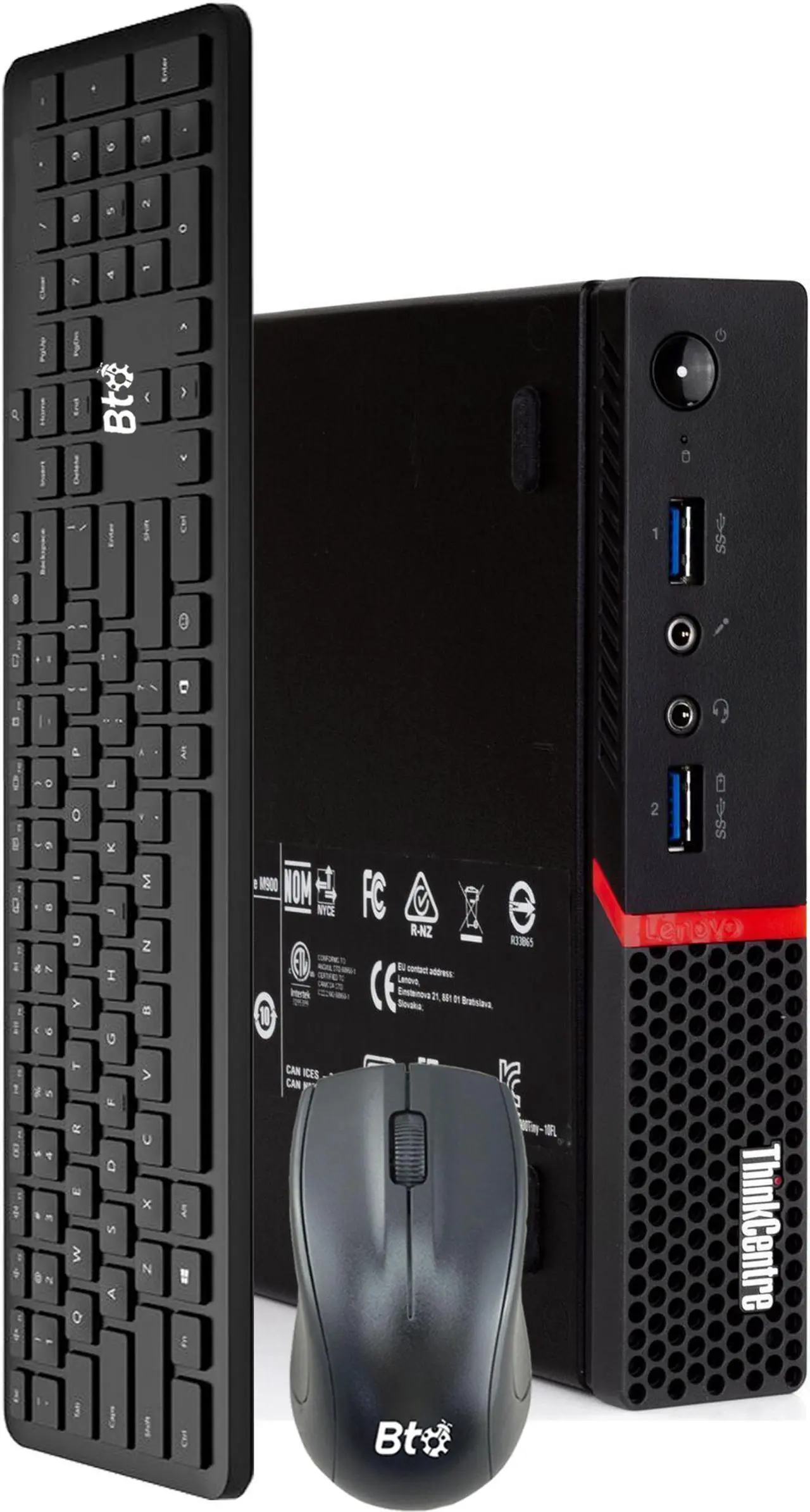 Main image of Lenovo ThinkCentre M700 Tiny Computer Desktop PC, Intel Quad Core i5 6400T Processor, 16GB Ram, 256GB M.2 SSD, BTO Wireless Keyboard & Mouse, Wifi | Bluetooth, Windows 10 Professional (Renewed)