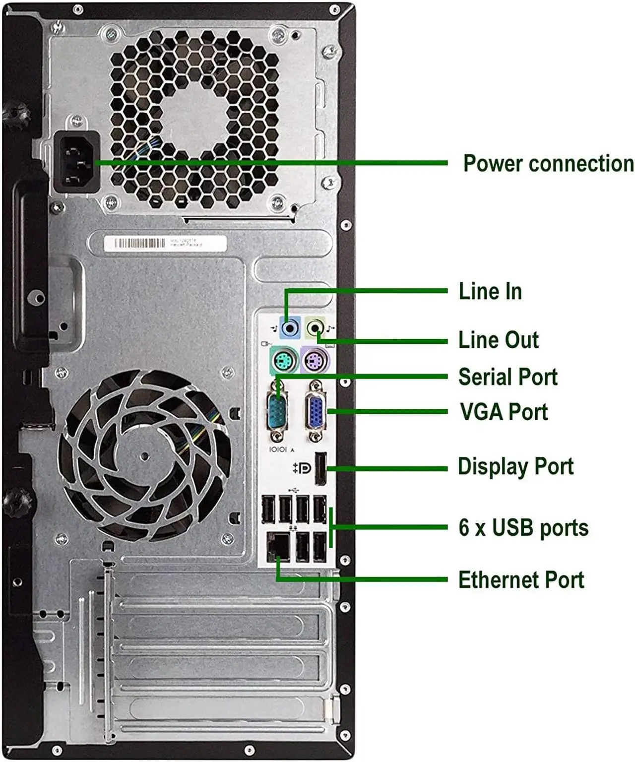 Alt view image 3 of 6 - HP Elite 8300 Tower Computer Desktop PC, Intel Core i5 3.20GHz Processor, 16GB Ram, 256GB M.2 SSD, Wireless Keyboard & Mouse, Wifi | Bluetooth, DVD Drive, Windows 10 (Renewed)