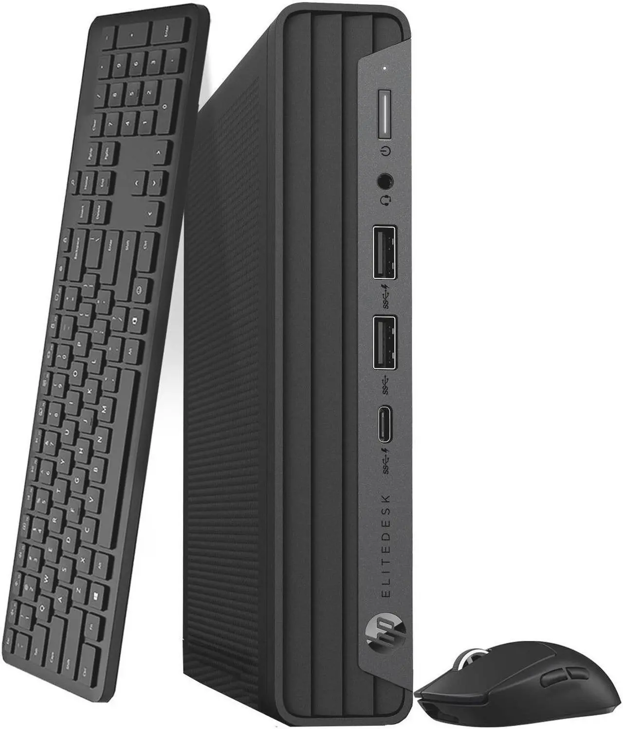 Main image of HP EliteDesk 800 G6 Tiny Desktop Mini PC Intel Hexa Core i5-10th, 32GB DDR4 Ram, 1TB NVMe SSD, Wireless Keyboard & Mouse, Built-in Wi-Fi, Windows 11 Professional (Renewed)