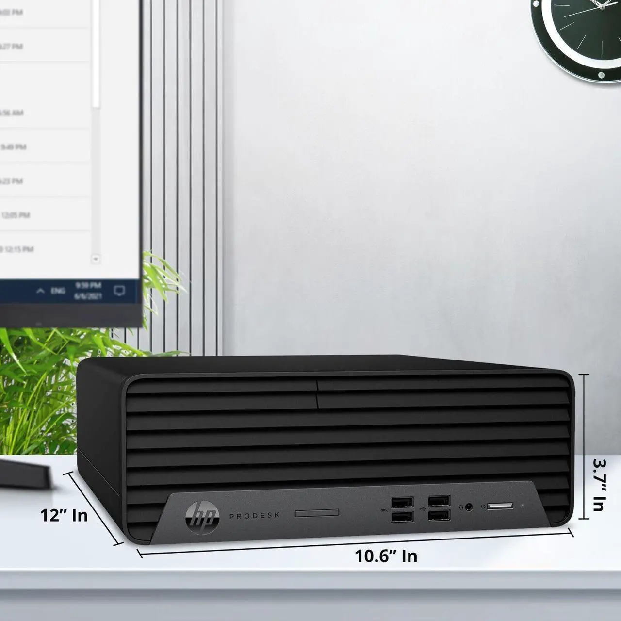 Alt view image 3 of 7 - HP ProDesk 600 G6 SFF Computer Desktop PC, Intel Hexa Core i5-10th, 64GB DDR4 Ram, 2TB NVMe SSD, BTO Keyboard & Mouse, Built-in Wi-Fi, Windows 11 Professional (Renewed)