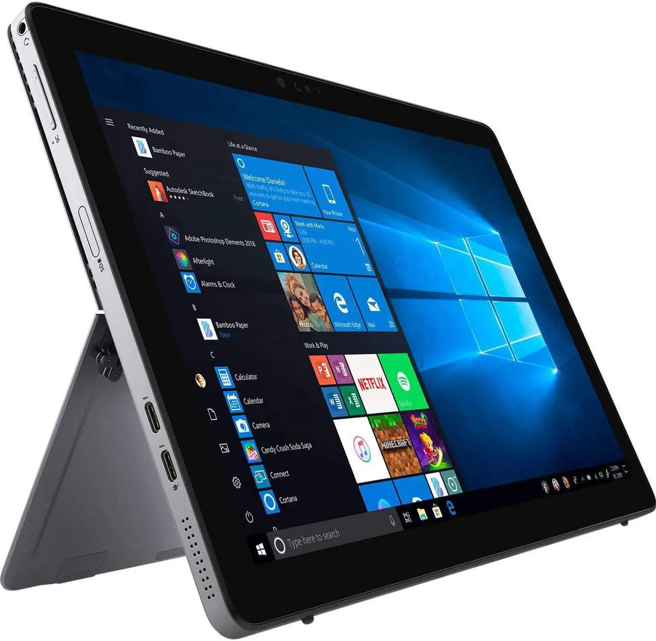 Alt view image 2 of 6 - Dell Newest 10th Gen Latitude 7210 Tablet 2-in-1 PC, Intel Core i7 1016U Processor, 16GB Ram, 256GB Solid,Keyboard Dual Camera, WiFi & Bluetooth, USB 3.1 Gen 1, Type C Port, Win 10 Pro (Renewed)