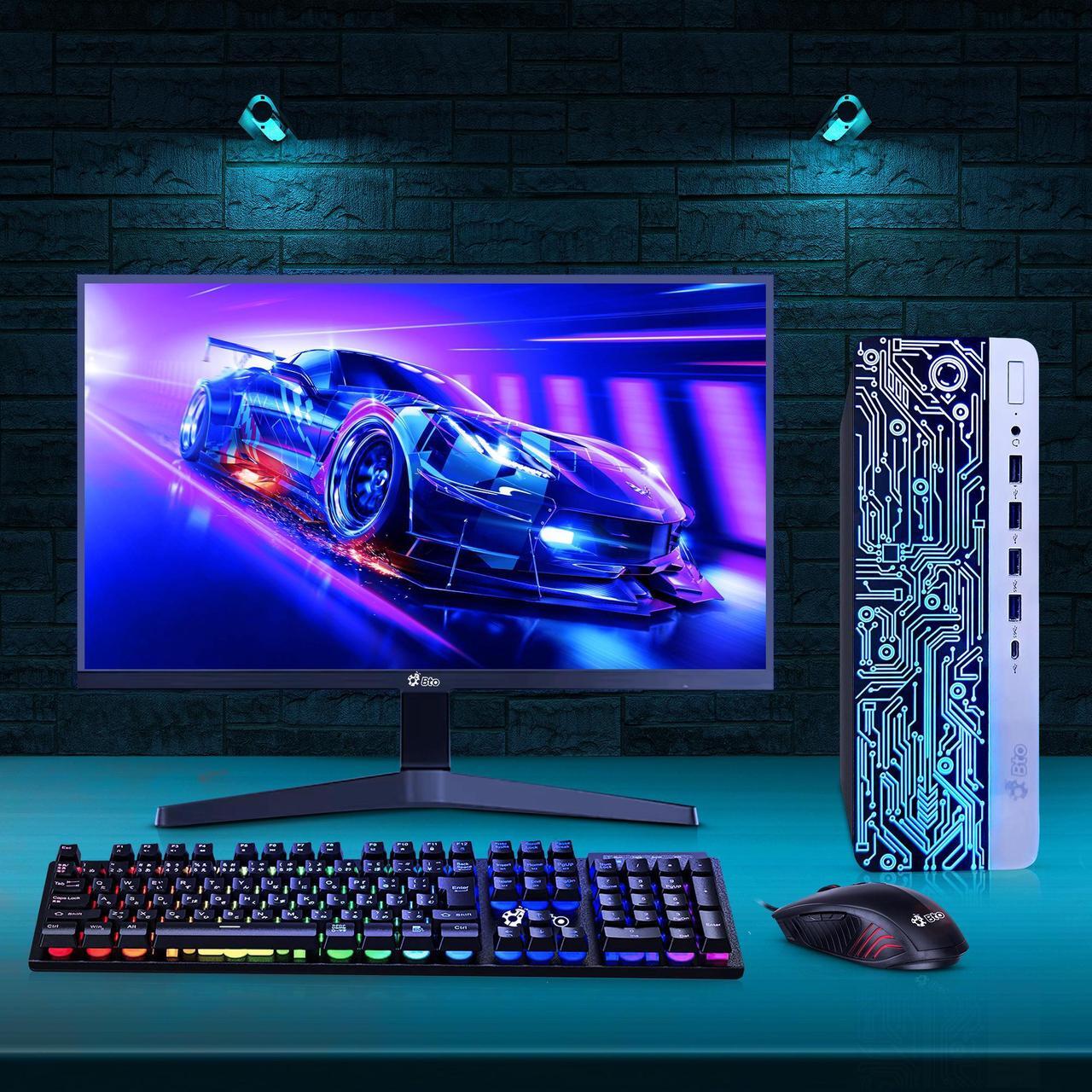 Alt view image 4 of 7 - HP Gaming Desktop PC Bundled with BTO RGB Premium Upgrades - Intel Core i7-6700 6th Gen. 16GB DDR4 Ram, 512GB SSD, NVIDIA GeForce GT 1030, 22 Inch Monitor, RGB Set, Windows 10
 (Renewed)