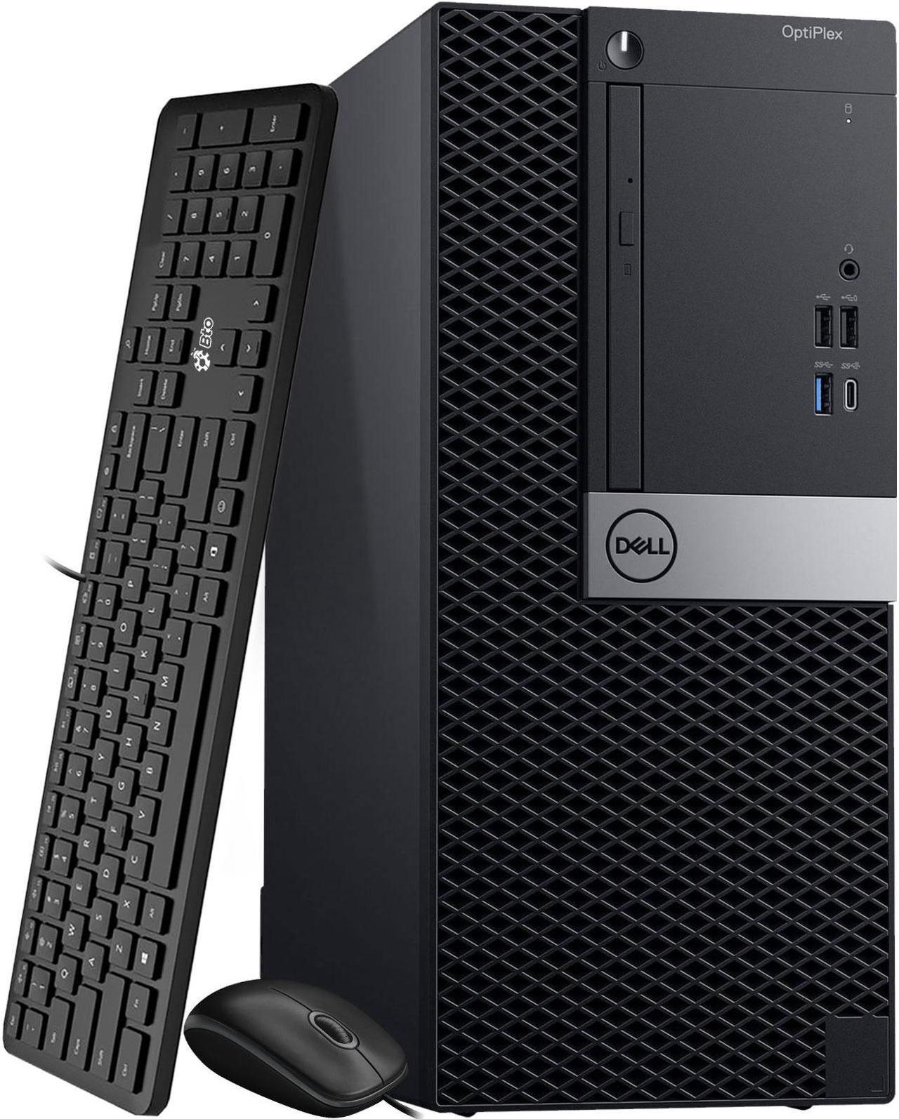 Dell OptiPlex Desktop Computer Tower Intel Hexa Core i5-8500 Processor, 16GB DDR4 Ram, 1TB SSD, Keyboard & Mouse, Bto Wi-Fi Windows 11 (Renewed)