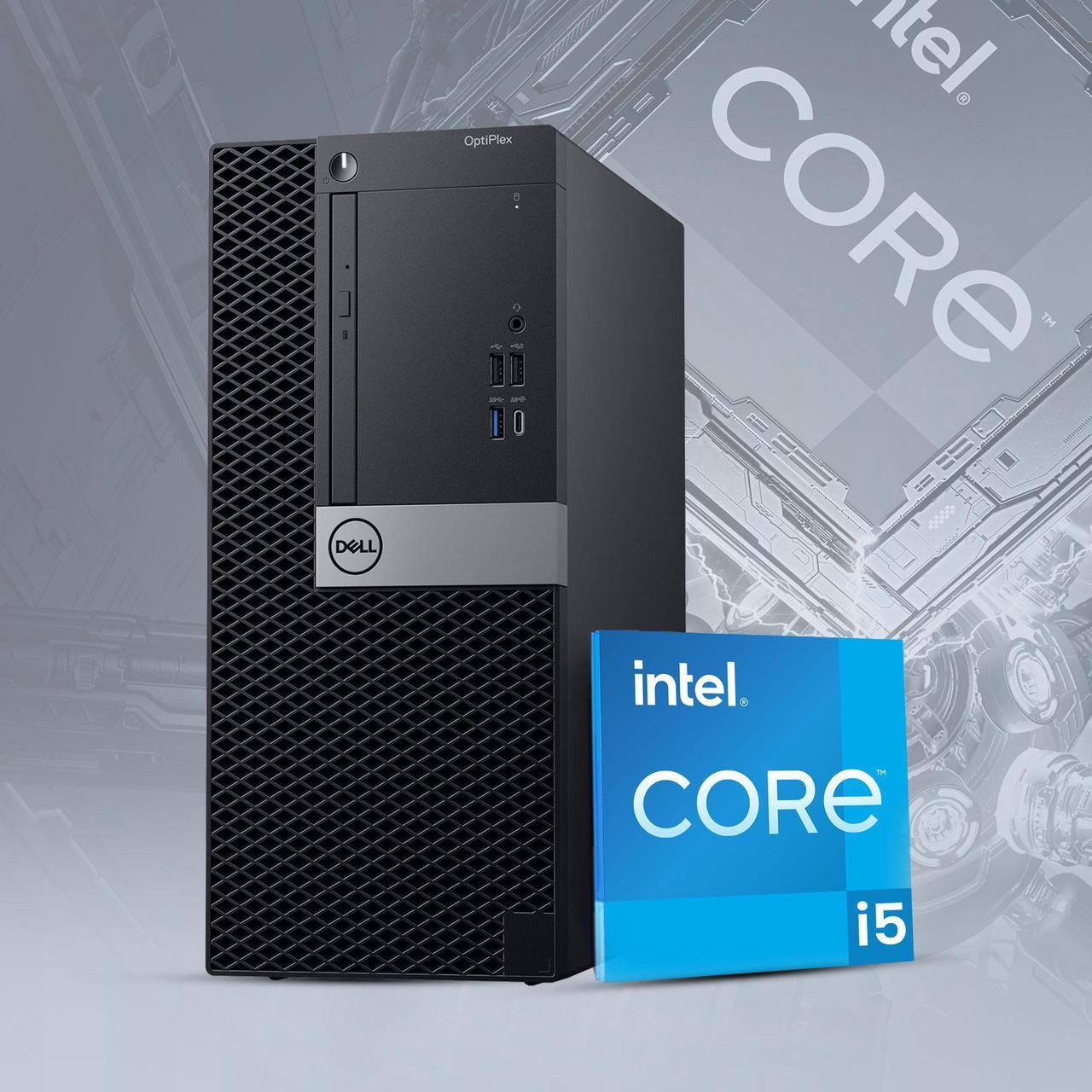 Alt view image 2 of 7 - Dell OptiPlex Desktop Computer PC Tower Intel Core i5-8500 Processor, 16GB DDR4 RAM, 1TB SSD + 1TB HDD, 22" LED Monitor Screen, Bto Wi-Fi Windows 10 Pro (Renewed)