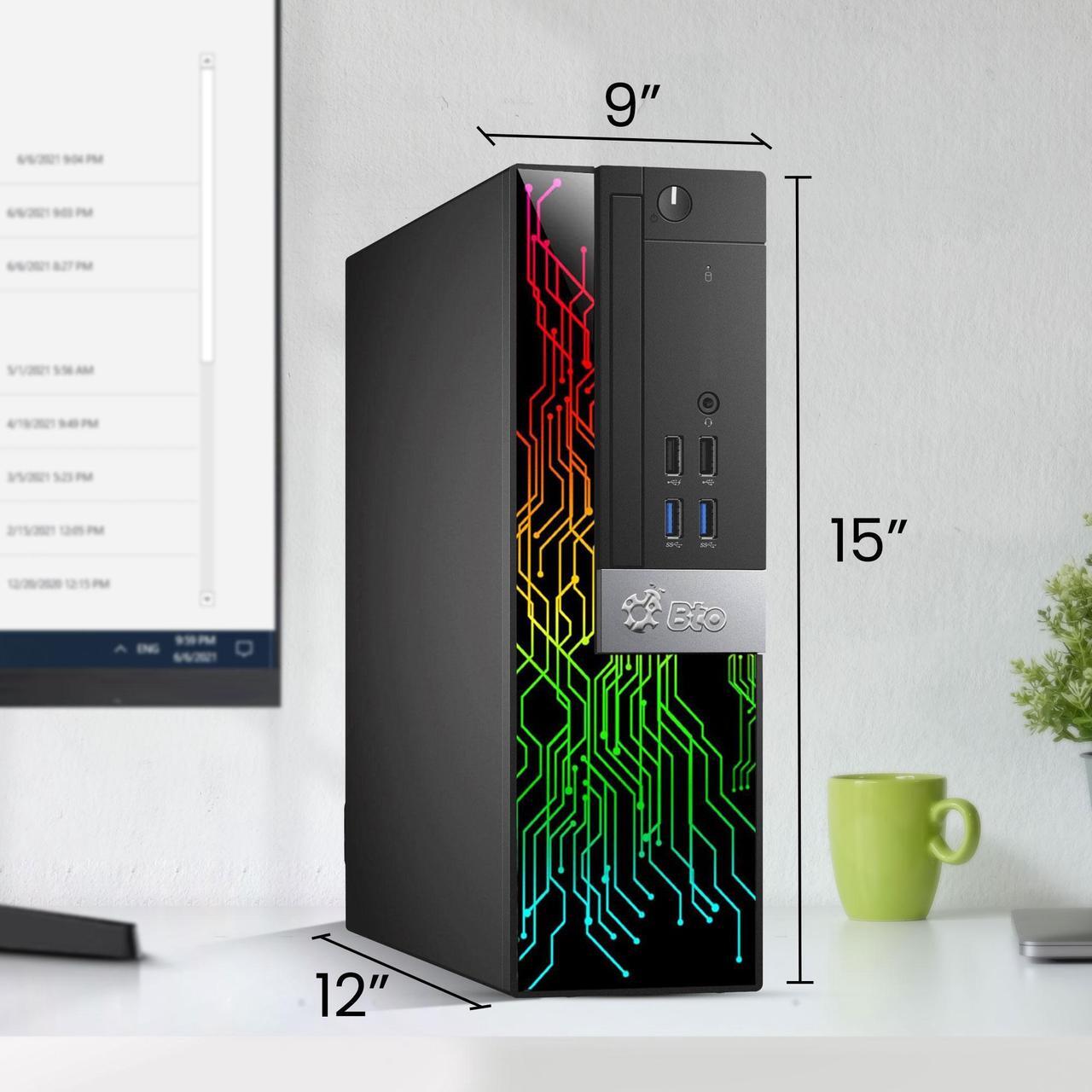 Alt view image 3 of 4 - Dell OptiPlex 7040 RGB SFF Desktop Computer PC Intel Quad Core i5-6500 up to 3.60GHz, 16GB DDR4 Ram,512GB SSD,24 Inch Monitor, Wi-Fi Adapter, BTO RGB Keyboard & Mouse, Windows 11 Pro (Renewed)