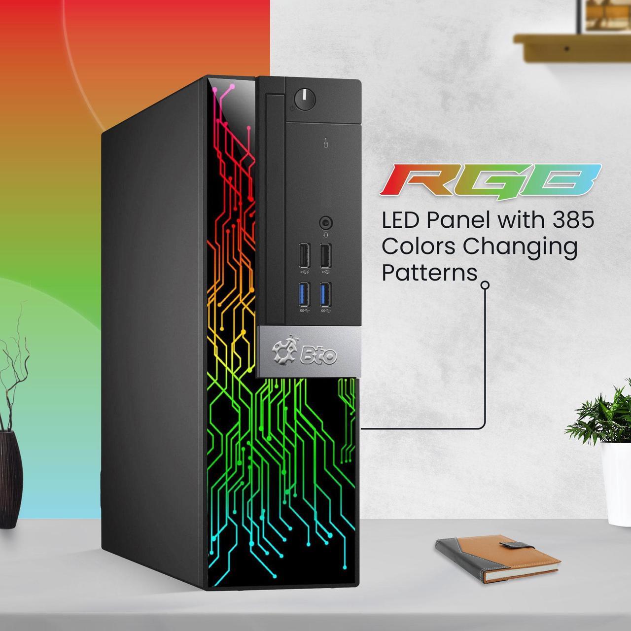 Alt view image 4 of 4 - Dell OptiPlex 7040 RGB SFF Desktop Computer PC Intel Quad Core i5-6500 up to 3.60GHz, 32GB DDR4 Ram,1TB SSD,24 Inch Monitor, Wi-Fi Adapter, BTO RGB Keyboard & Mouse, Windows 11 Pro (Renewed)