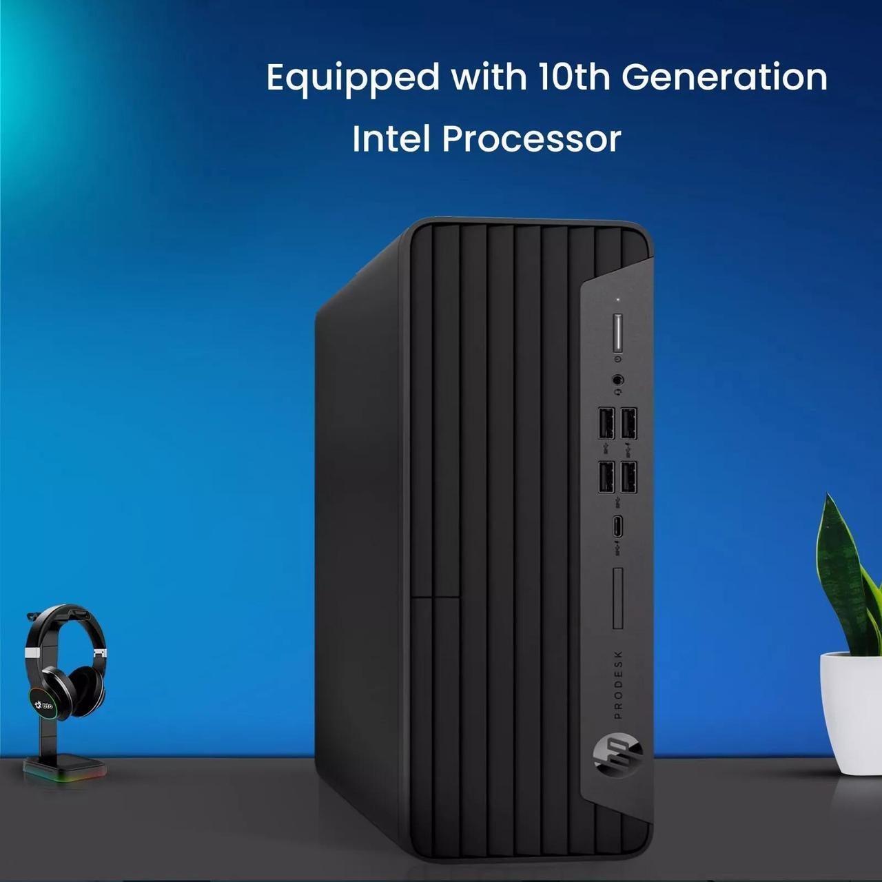 Alt view image 5 of 7 - HP ProDesk 600 G6 Tower Desktop PC, Intel Hexa Core i5-10500 10th Gen. Processor up to 4.50 GHz, 32GB DDR4 Ram, 1TB SSD, Keyboard & Mouse, Built-in Wi-Fi, Windows 11 Professional (Renewed)