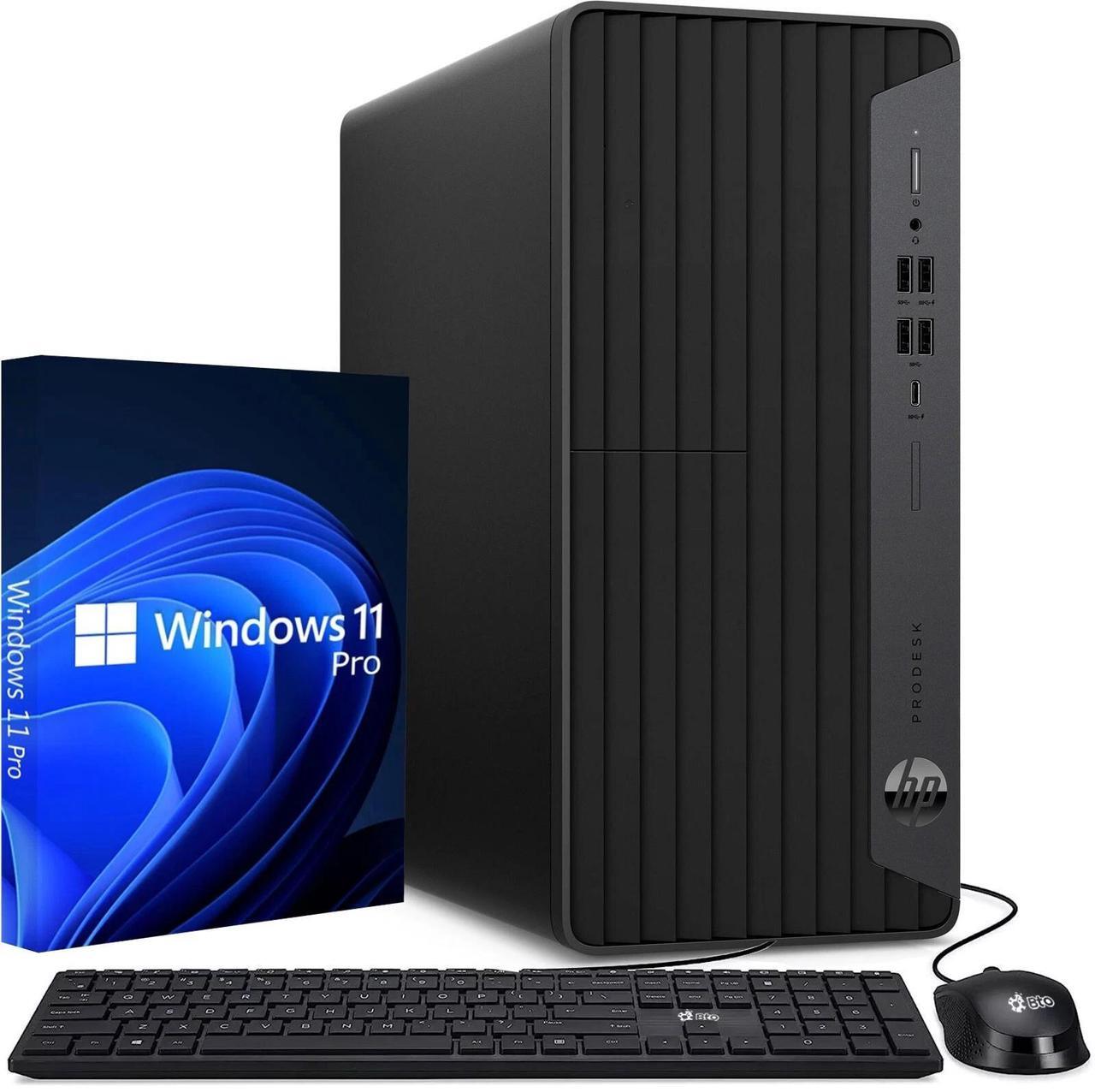 Main image of HP ProDesk 600 G6 Tower Desktop PC, Intel Hexa Core i5-10500 10th Gen. Processor up to 4.50 GHz, 32GB DDR4 Ram, 1TB SSD, Keyboard & Mouse, Built-in Wi-Fi, Windows 11 Professional (Renewed)