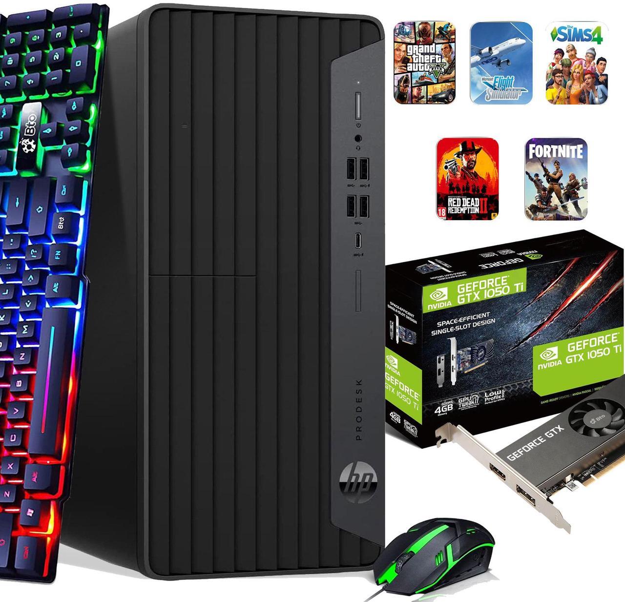 Alt view image 2 of 7 - HP 600 G6 Tower Desktop PC, Intel Hexa Core i5-10500 10th Gen. Processor up to 4.50 GHz, 32GB DDR4 Ram, 1TB SSD, NVIDIA GeForce GTX 1050Ti, 24Inch Monitor, RGB Keyboard & Mouse, Wi-Fi, Window 11 Pro