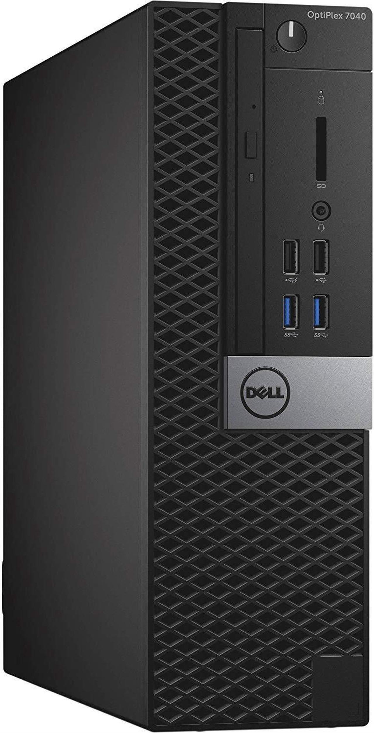 Dell Optiplex 7040 SFF (Small Form Factor) Desktop Tower PC Computer - Intel Core i7-6700, 8 GB RAM, 128 GB SSD, Windows 10 Pro