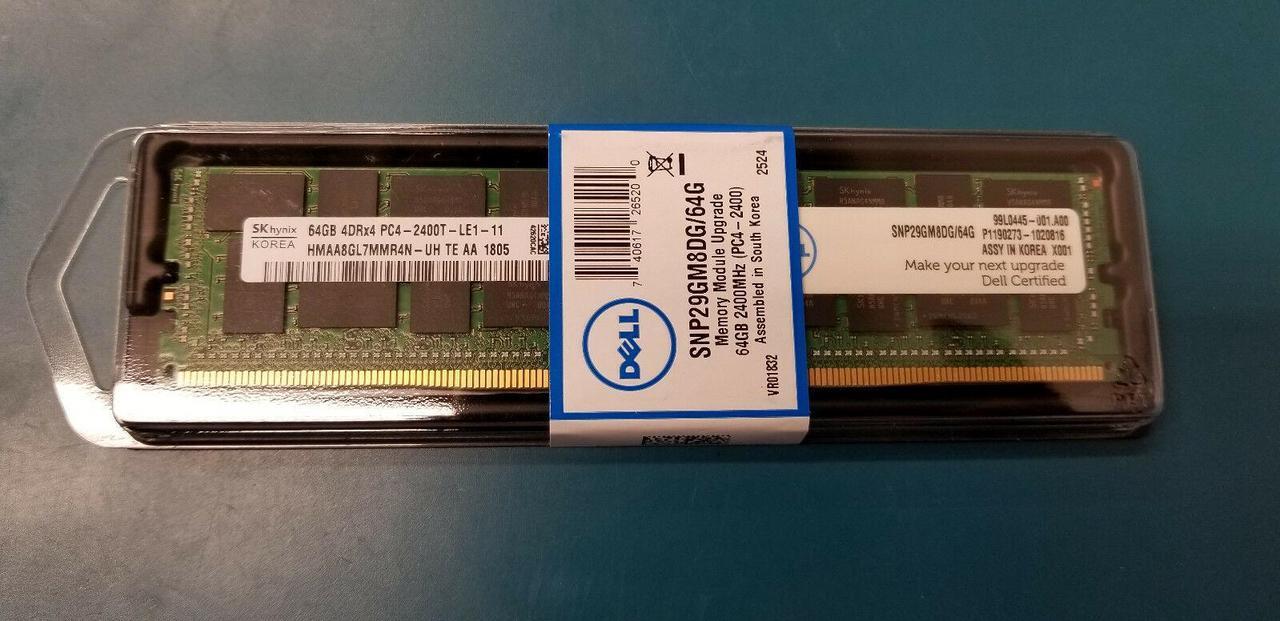 Alt view image 2 of 3 - 819413-001 - HP Compatible 64GB PC4-19200 DDR4-2400Mhz 4RX4 1.2v ECC LRDIMM