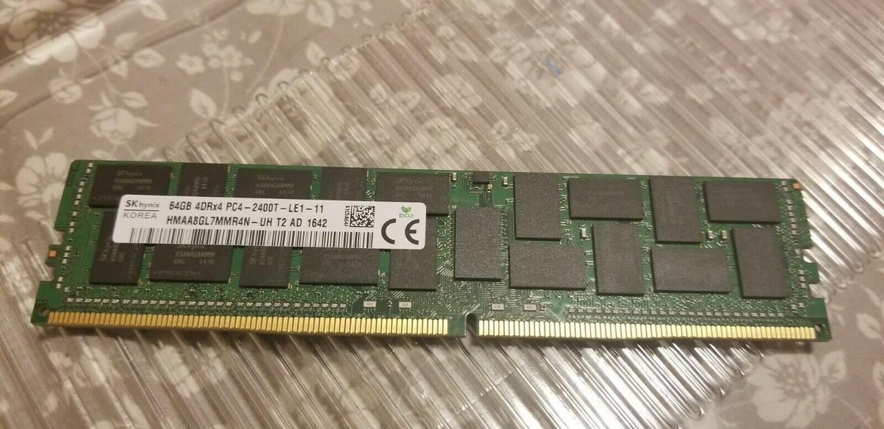 Main image of 819413-001 - HP Compatible 64GB PC4-19200 DDR4-2400Mhz 4RX4 1.2v ECC LRDIMM