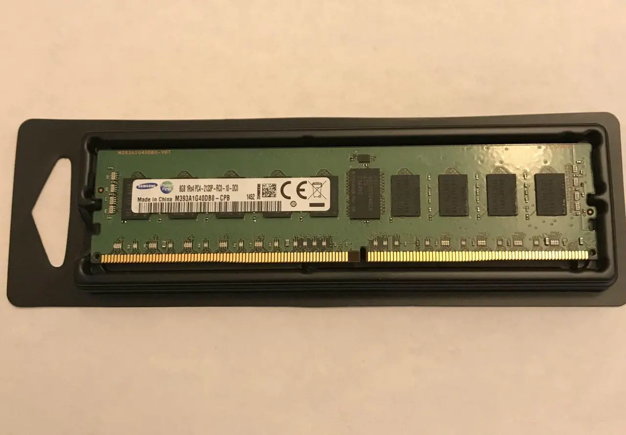 Alt view image 3 of 3 - SAMSUNG M393A1G40DB0-CPB 8GB 1RX4 PC4-2133P ECC RDIMM Memory