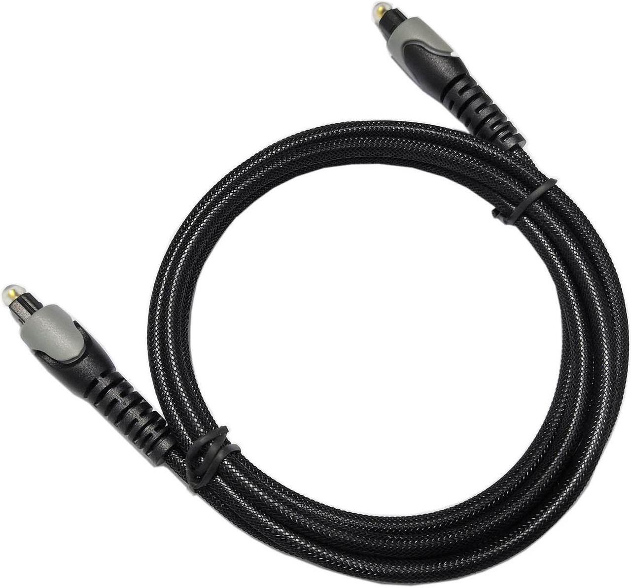 Alt view image 4 of 5 - Easyday Optical Cable Digital Audio 1.5m - Flexible Nylon Braided Toslink Port Cable Optical Cable for Soundbar, Smart TV, PS4, X-Box, DVD/CD, Home Theater and More