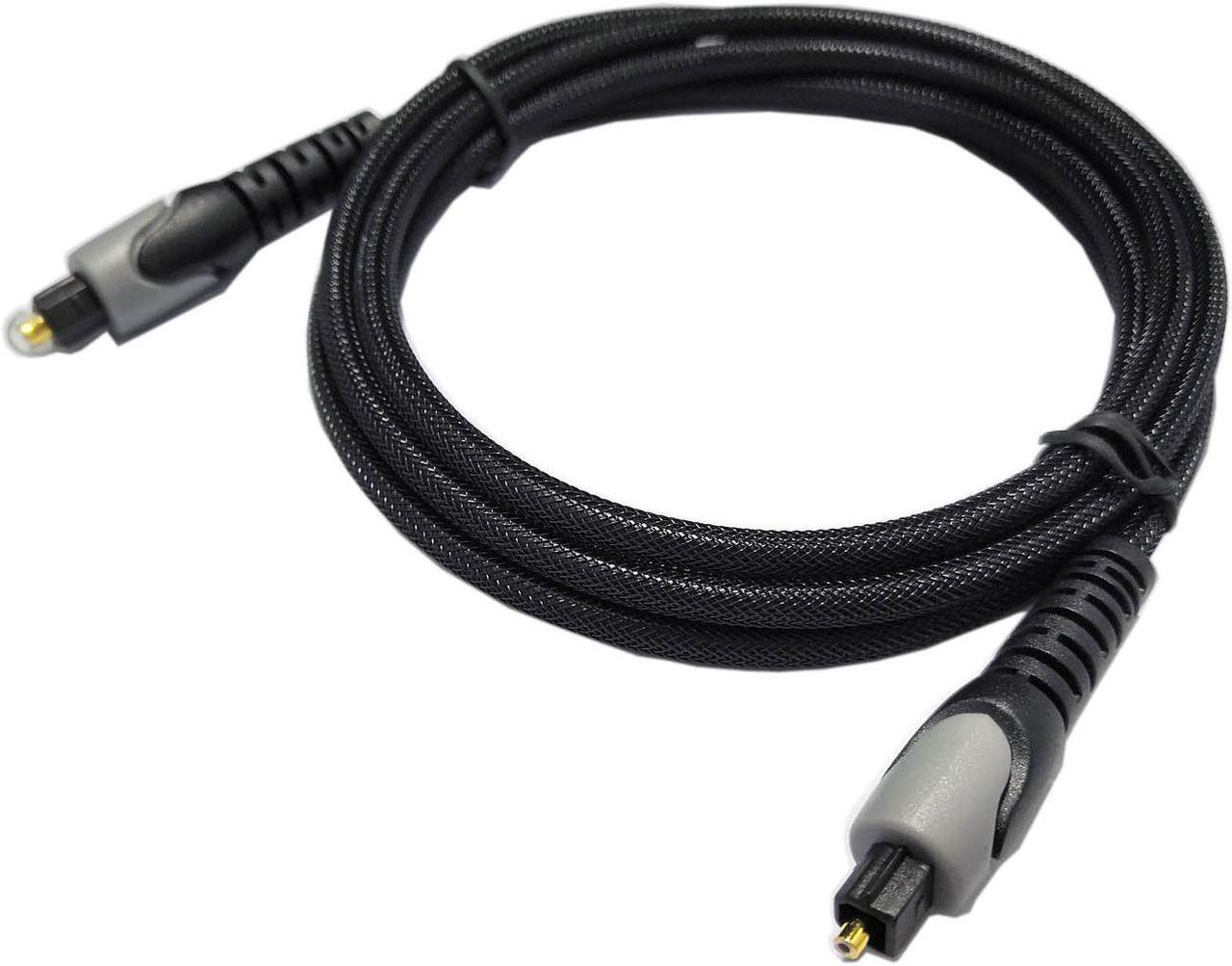 Alt view image 5 of 5 - Easyday Optical Cable Digital Audio 1.5m - Flexible Nylon Braided Toslink Port Cable Optical Cable for Soundbar, Smart TV, PS4, X-Box, DVD/CD, Home Theater and More