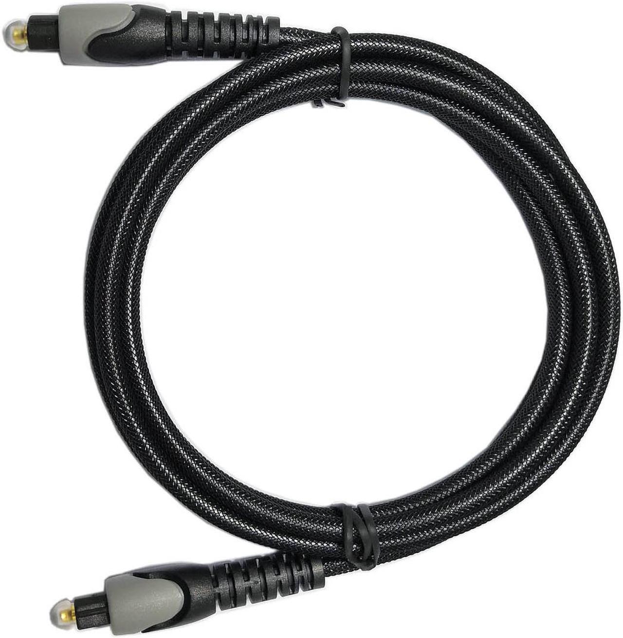 Main image of Easyday Optical Cable Digital Audio 1.5m - Flexible Nylon Braided Toslink Port Cable Optical Cable for Soundbar, Smart TV, PS4, X-Box, DVD/CD, Home Theater and More