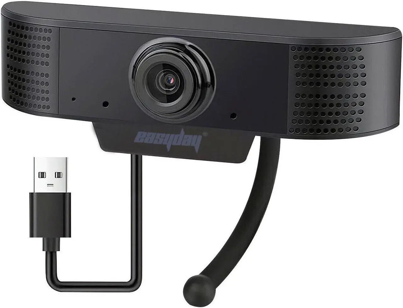 Alt view image 5 of 5 - Full HD Webcam 1080P, Streaming Camera, Widescreen Video Calling and Recording with Microphone, USB Wide Angle Skype Camera with Facial-Enhancement Technology, Desktop, Laptop,YouTube, Xbox