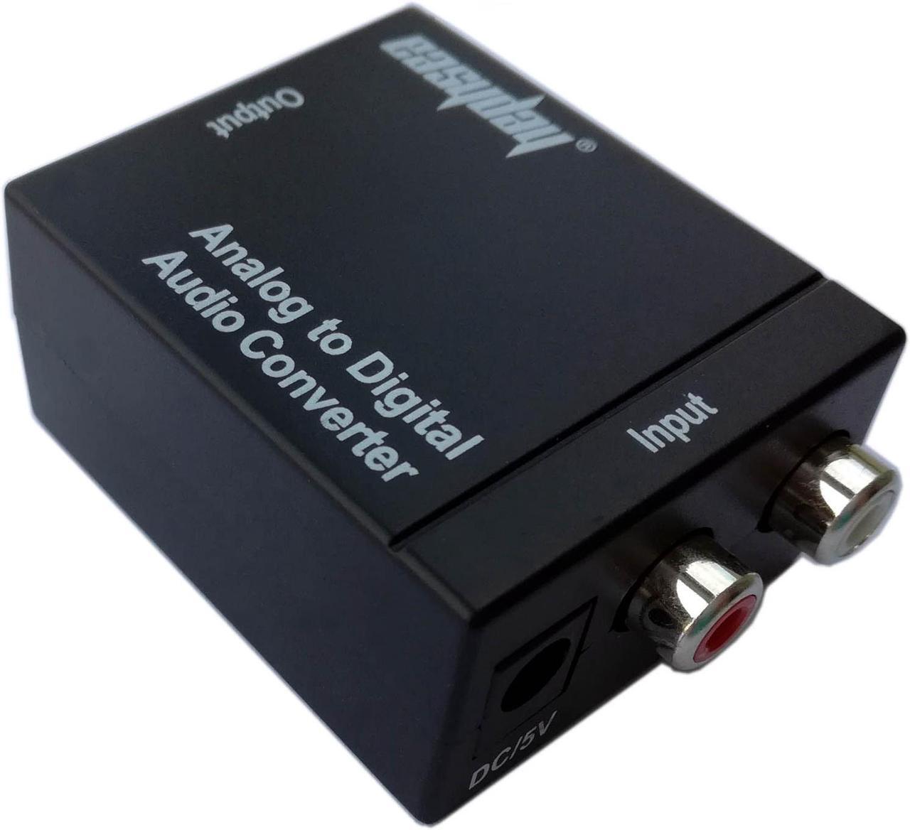 Main image of RCA L/R Analog to Digital Audio Converter Adapter Optical Coaxial Toslink SPDIF