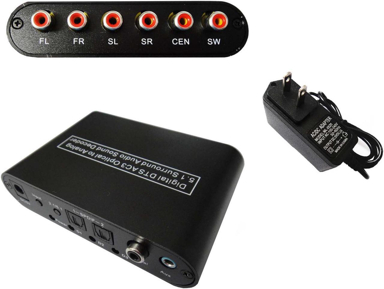 Main image of Optical Dolby DTS AC3 Digital to Analog 5.1 2.1 Stereo Audio Decoder Converter