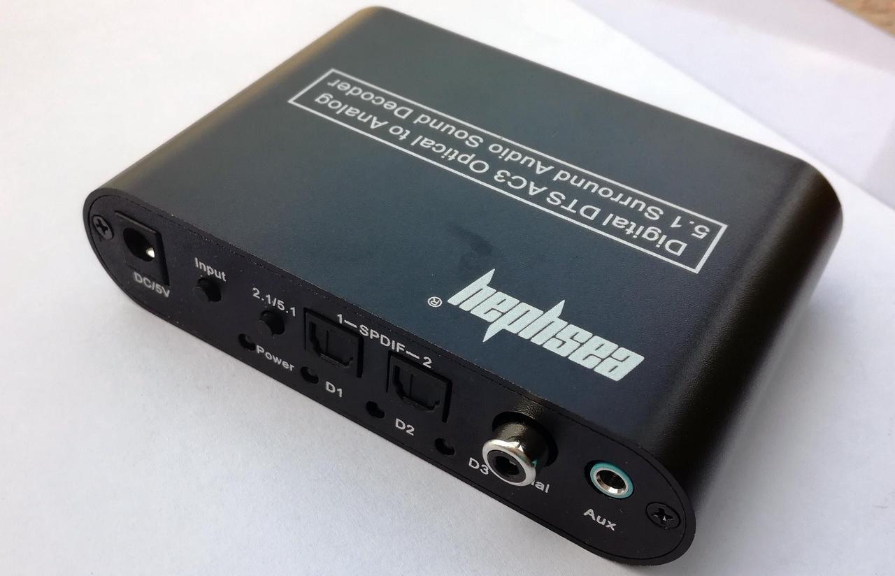 Alt view image 4 of 6 - Optical SPDIF/Coaxial AC3 DTS DTCL to 5.1 Channel Analog Audio Converter Decoder