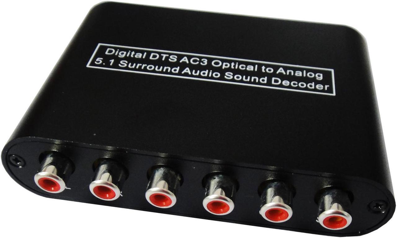 Alt view image 2 of 6 - Digital to Analog 5.1 Audio Sound Decoder SPDIF RCA Dolby AC3 DTS Optical Coaxial Converter