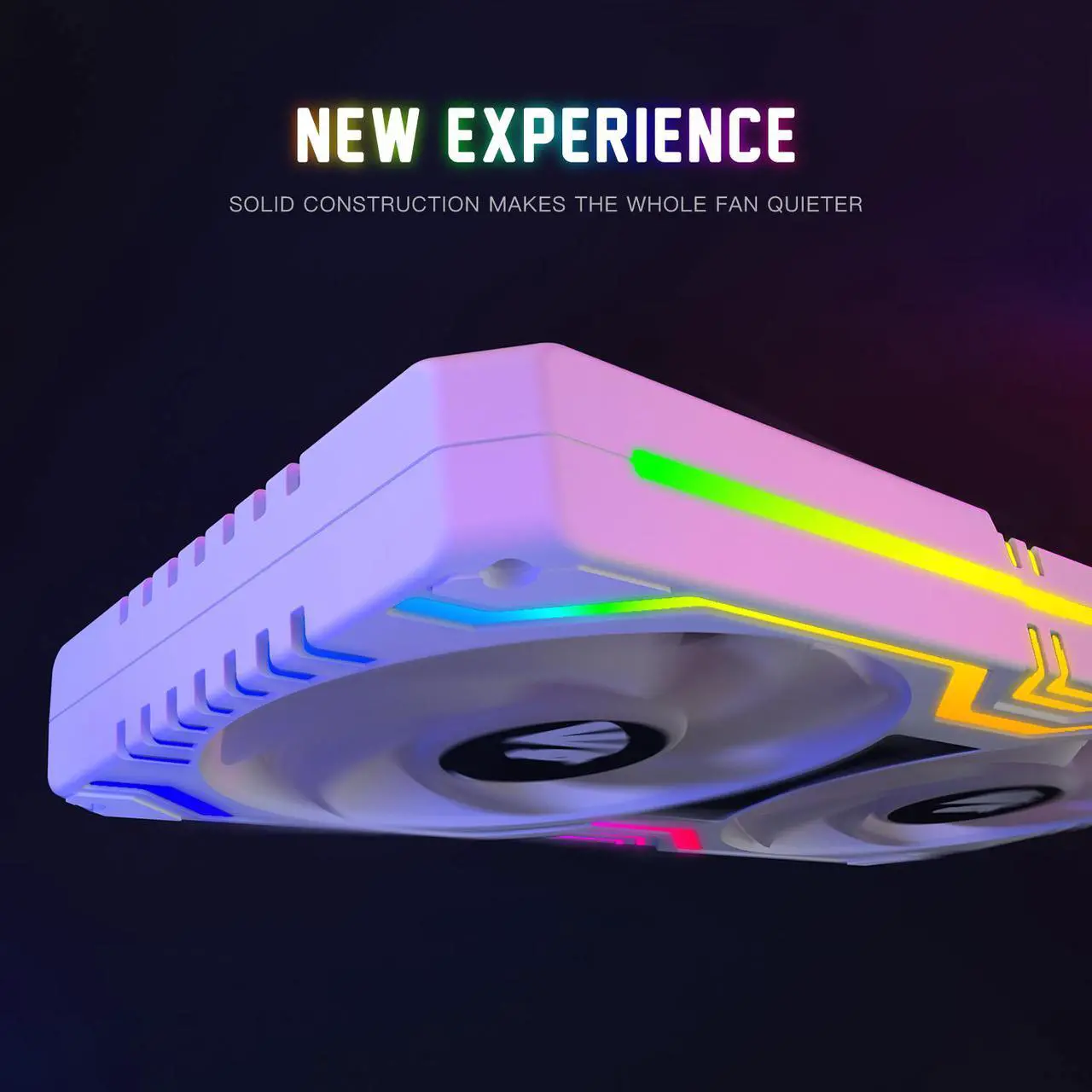 Alt view image 4 of 7 - Asiahorse MATRIX-WHITE 58 Addressable RGB LEDs 360MM All-in-One Square Frame Integrated Fan With MB Sync/Analog Controller , Integrated PWM Control Fan for Computer Case and Liquid Cooling System