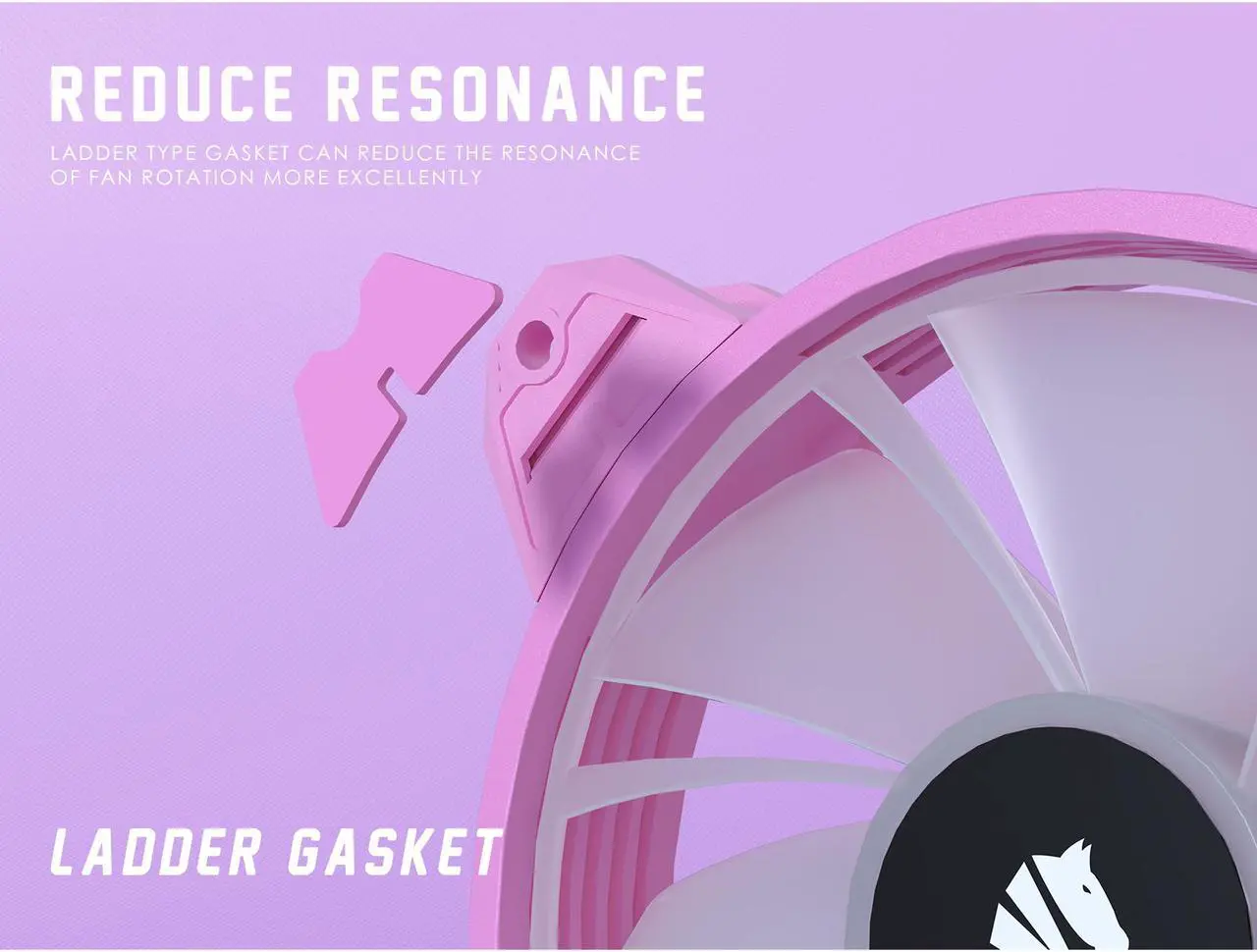 Alt view image 7 of 7 - Asiahorse Magic-c Argb Case Fans With Transparent Light Frame Design,120mm Quiet Computer Cooling PC Fans, 5V ARGB Motherboard SYNC/RC Controller with Hub (3pack Pink)