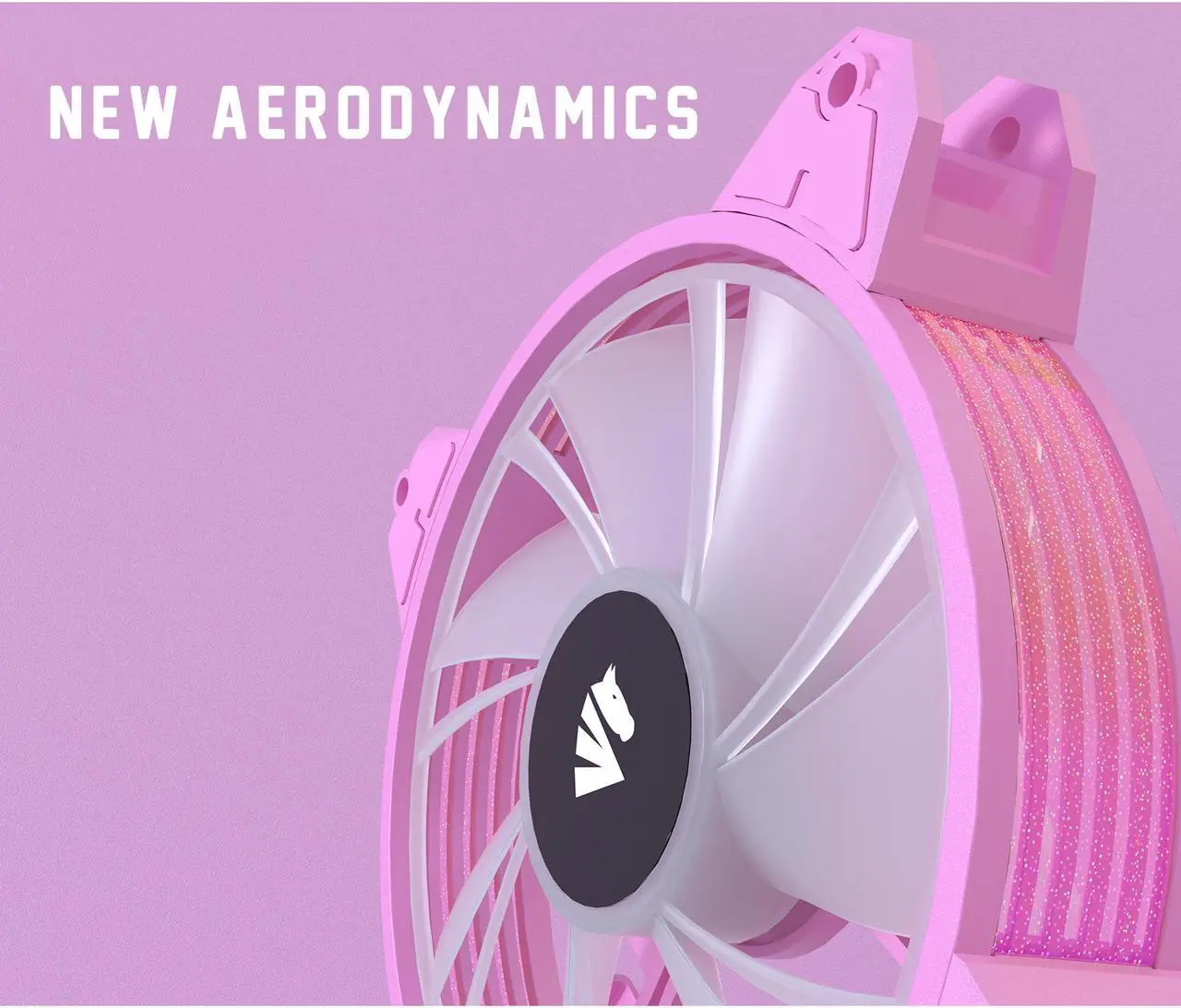 Alt view image 8 of 7 - Asiahorse Magic-c Argb Case Fans With Transparent Light Frame Design,120mm Quiet Computer Cooling PC Fans, 5V ARGB Motherboard SYNC/RC Controller with Hub (3pack Pink)