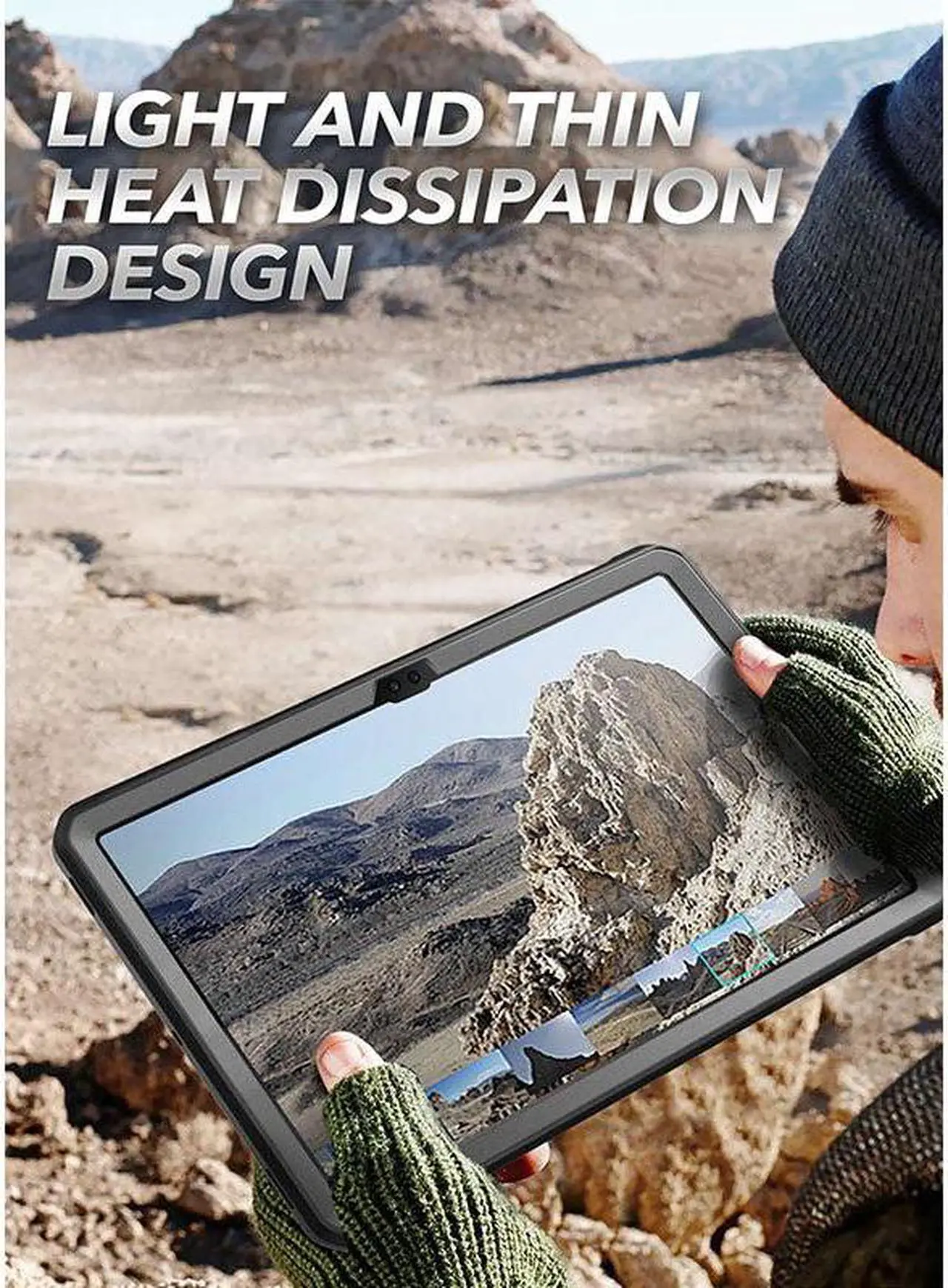 Alt view image 13 of 14 - SUPCASE Unicorn Beetle Pro Series Case for Samsung Galaxy Tab S8 Ultra (2022), with Built-in Screen Protector & S Pen Holder Full-Body Rugged Heavy Duty Case (Black)