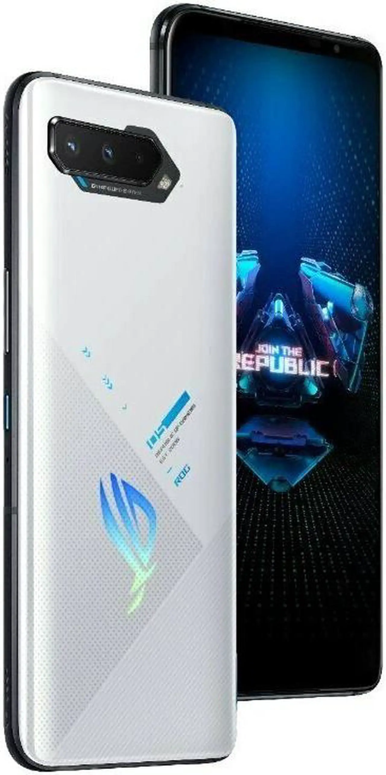 Main image of Asus ROG Phone 5 ZS673KS / I005DA, 5G, International Version (No Warranty), Dual 128GB 12GB RAM, Tencent Games with Google Play, White - GSM Unlocked