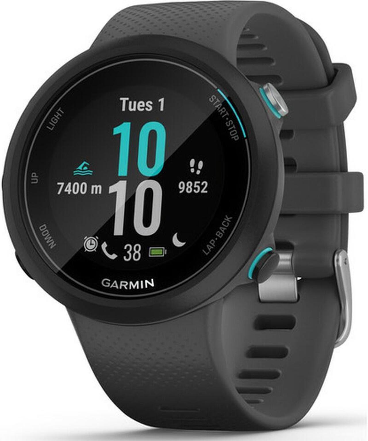 Alt view image 11 of 17 - Garmin Swim 2 - GPS Swimming Smartwatch for Pool and Open Water - Slate Gray
