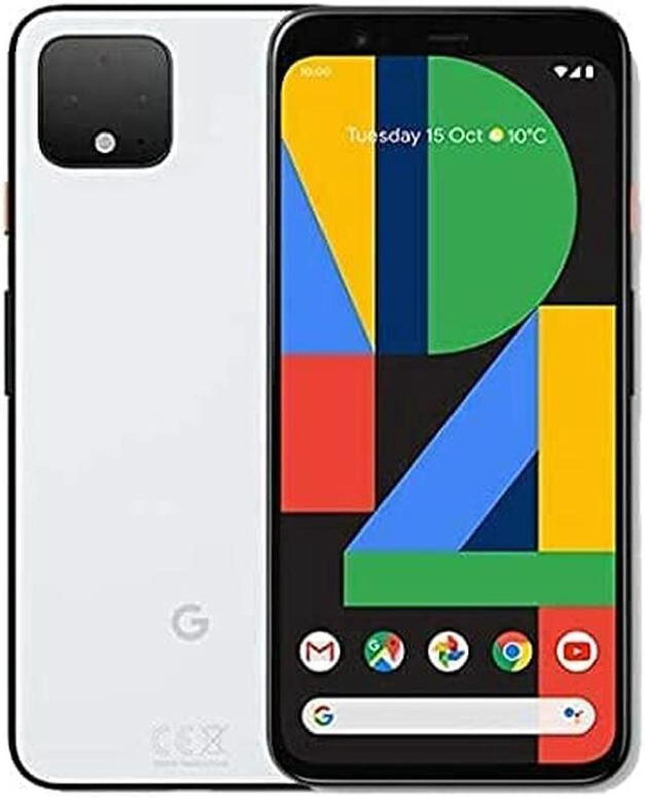 Main image of Google Pixel 4A 5G 128GB 6GB RAM Factory Unlocked (GSM Only | No CDMA - not Compatible with Verizon/Sprint) International Version - Clearly White