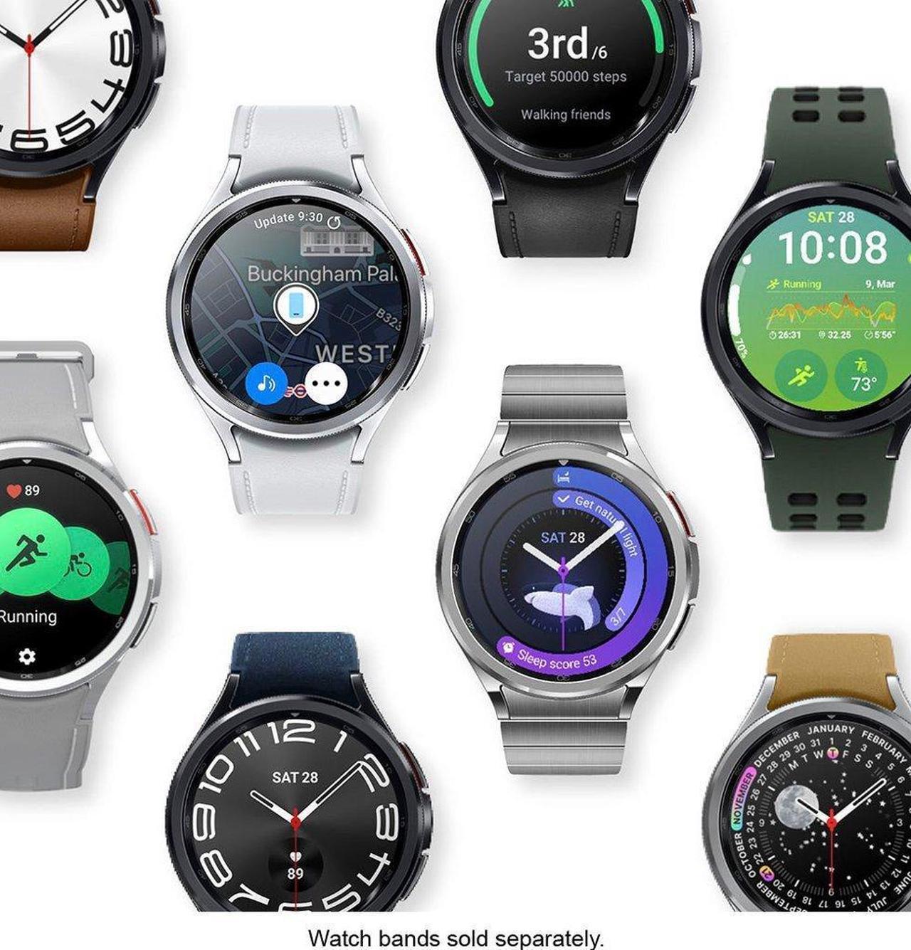 Alt view image 6 of 7 - Samsung Galaxy Watch 6 Classic 43mm Stainless-Steel Smartwatch w/ Fitness Tracker, Heart Monitor, BIA Sensor, Bluetooth  Black