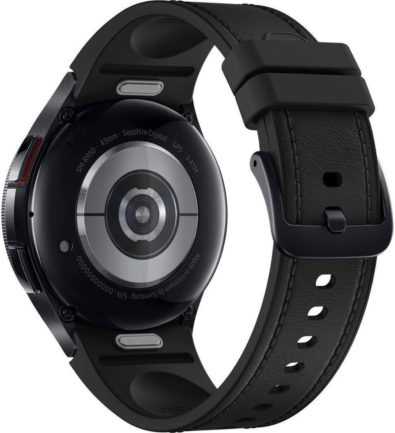 Alt view image 3 of 7 - Samsung Galaxy Watch 6 Classic 43mm Stainless-Steel Smartwatch w/ Fitness Tracker, Heart Monitor, BIA Sensor, Bluetooth  Black