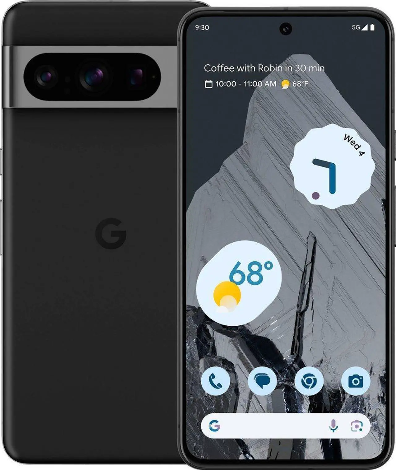 Google Pixel 8 Pro 5G Dual 256GB 12GB RAM Universal Unlocked Smartphone with Advanced Pixel Camera, 24-Hour Battery - Obsidian