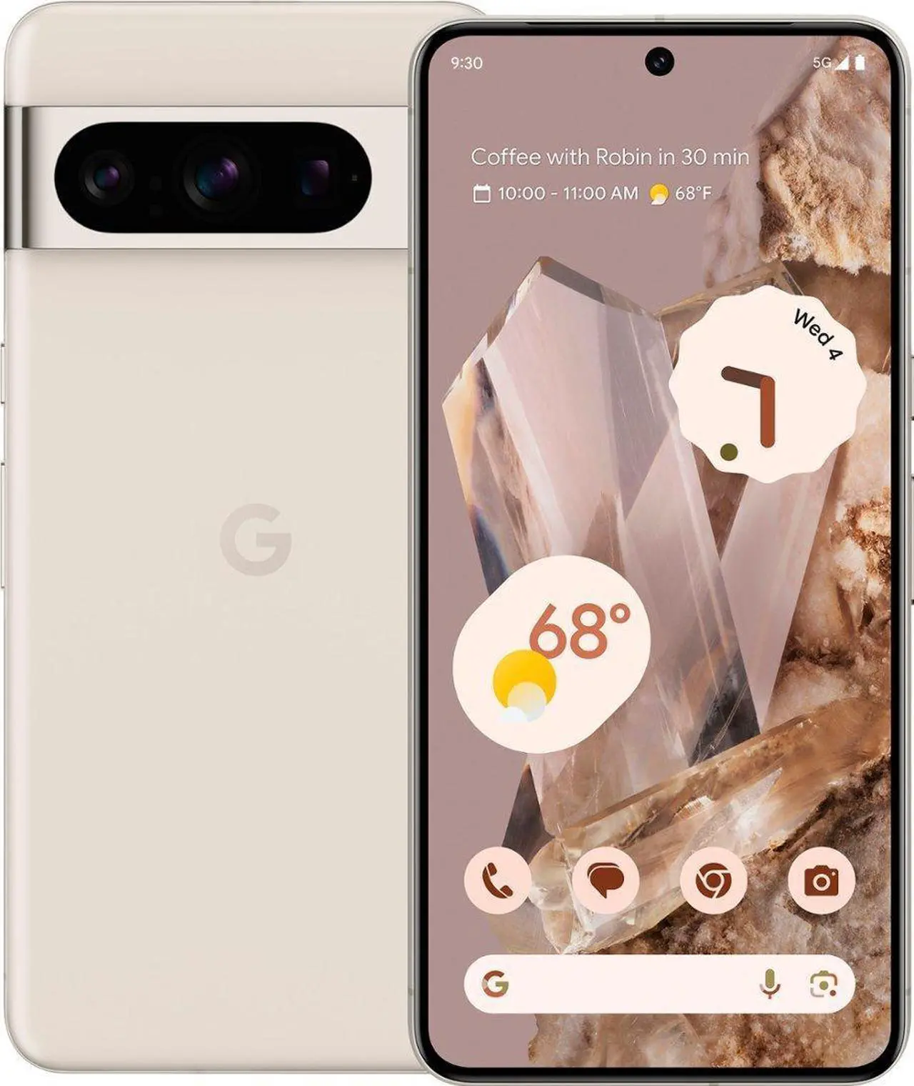 Main image of Google Pixel 8 Pro 5G Dual 256GB 12GB RAM Universal Unlocked Smartphone with Advanced Pixel Camera, 24-Hour Battery - Porcelain