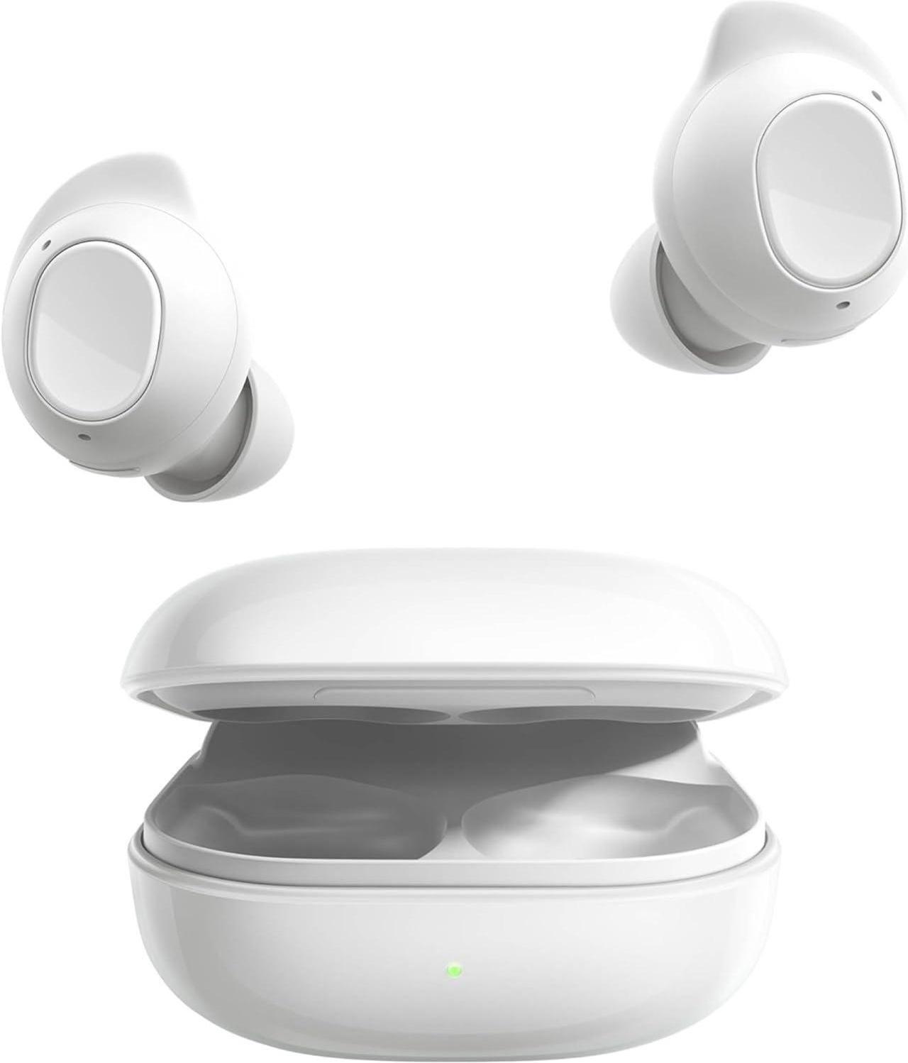 Alt view image 4 of 13 - Samsung Galaxy Buds FE True Wireless Bluetooth Earbuds SM-R400NZWAXAR - White