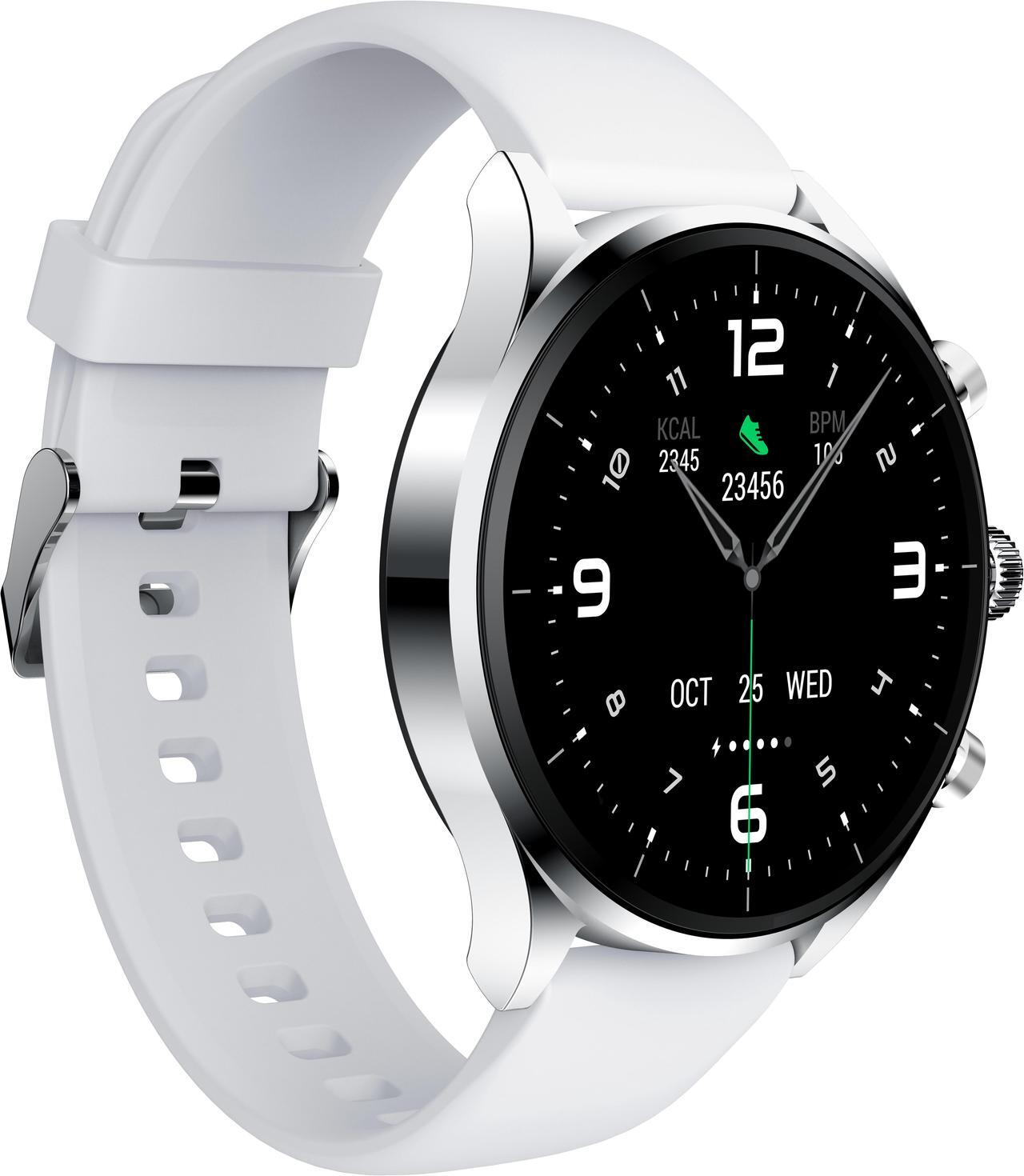 Alt view image 3 of 5 - Black Shark S1 Classic Smart Watch 1.43'' AMOLED Screen, 12 Days Battery Life, IP68 Waterproof, Health Monitoring, Wireless Charging  Silver