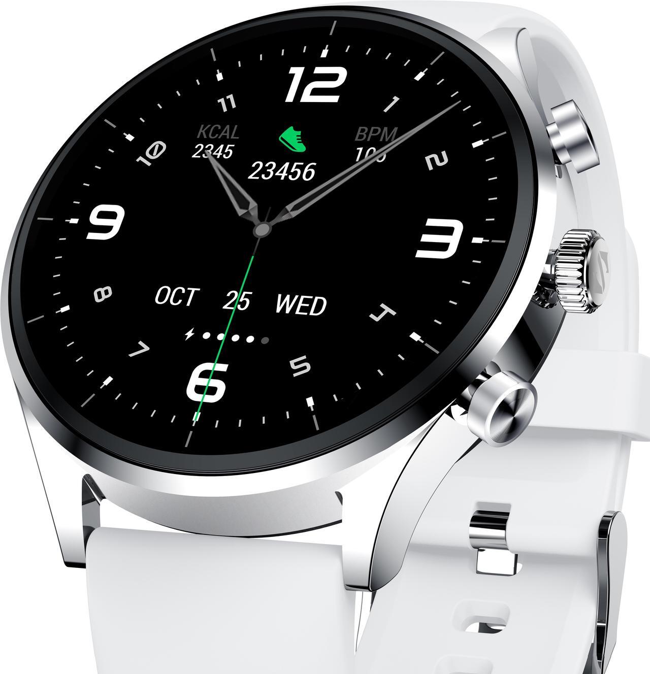 Alt view image 4 of 5 - Black Shark S1 Classic Smart Watch 1.43'' AMOLED Screen, 12 Days Battery Life, IP68 Waterproof, Health Monitoring, Wireless Charging  Silver