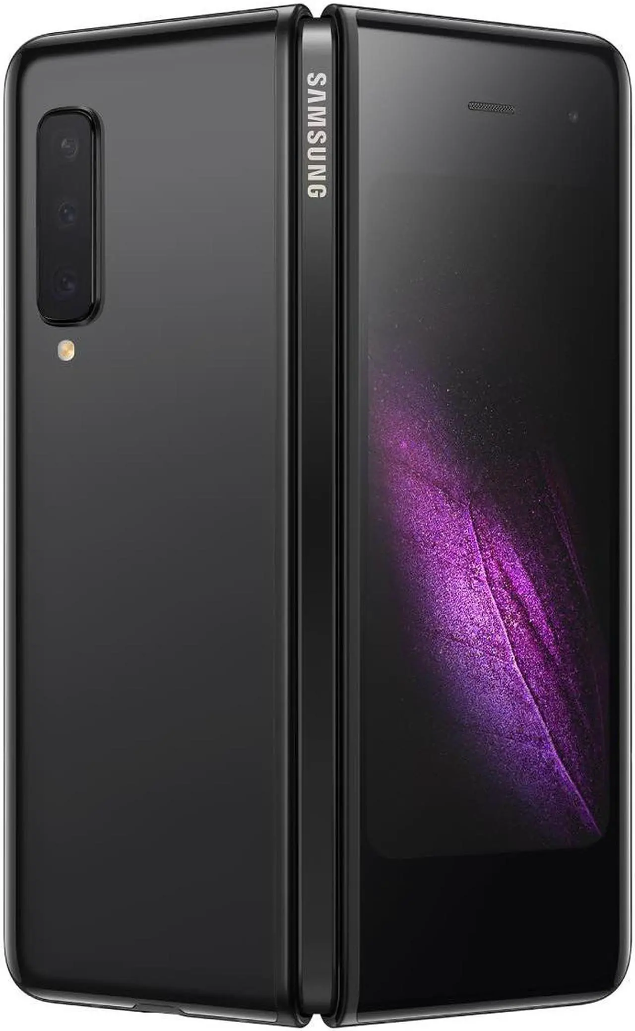Main image of Samsung Galaxy Fold 7.3" SM-F900F Single Sim 512GB 12GB RAM GSM Only, No CDMA - International Version (Cosmos Black)