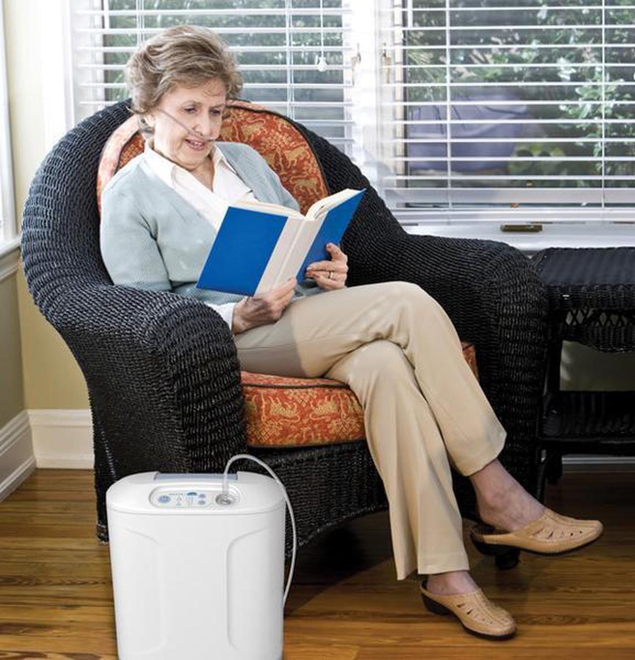 Alt view image 4 of 4 - Inogen At Home 5 Liter Oxygen Concentrator - GS-100 (White) with 3 Years Warranty