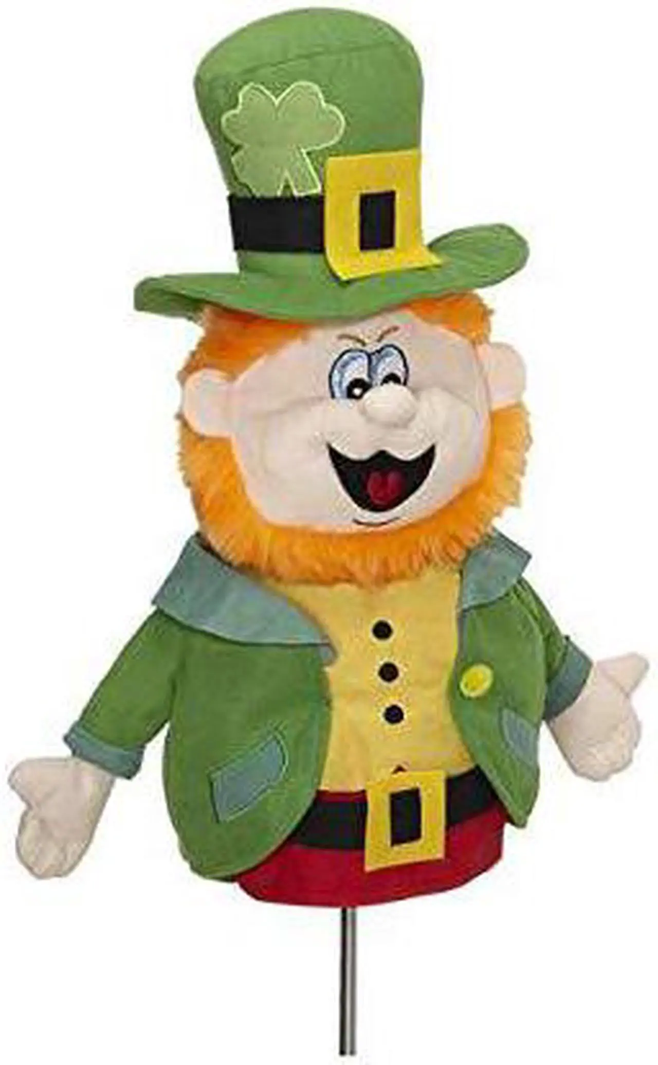 Main image of Creative Covers Irish Leprechaun Mascot St Patricks Day Golf Club Head Cover, Novelty Plush Headcovers, For Woods And Drivers