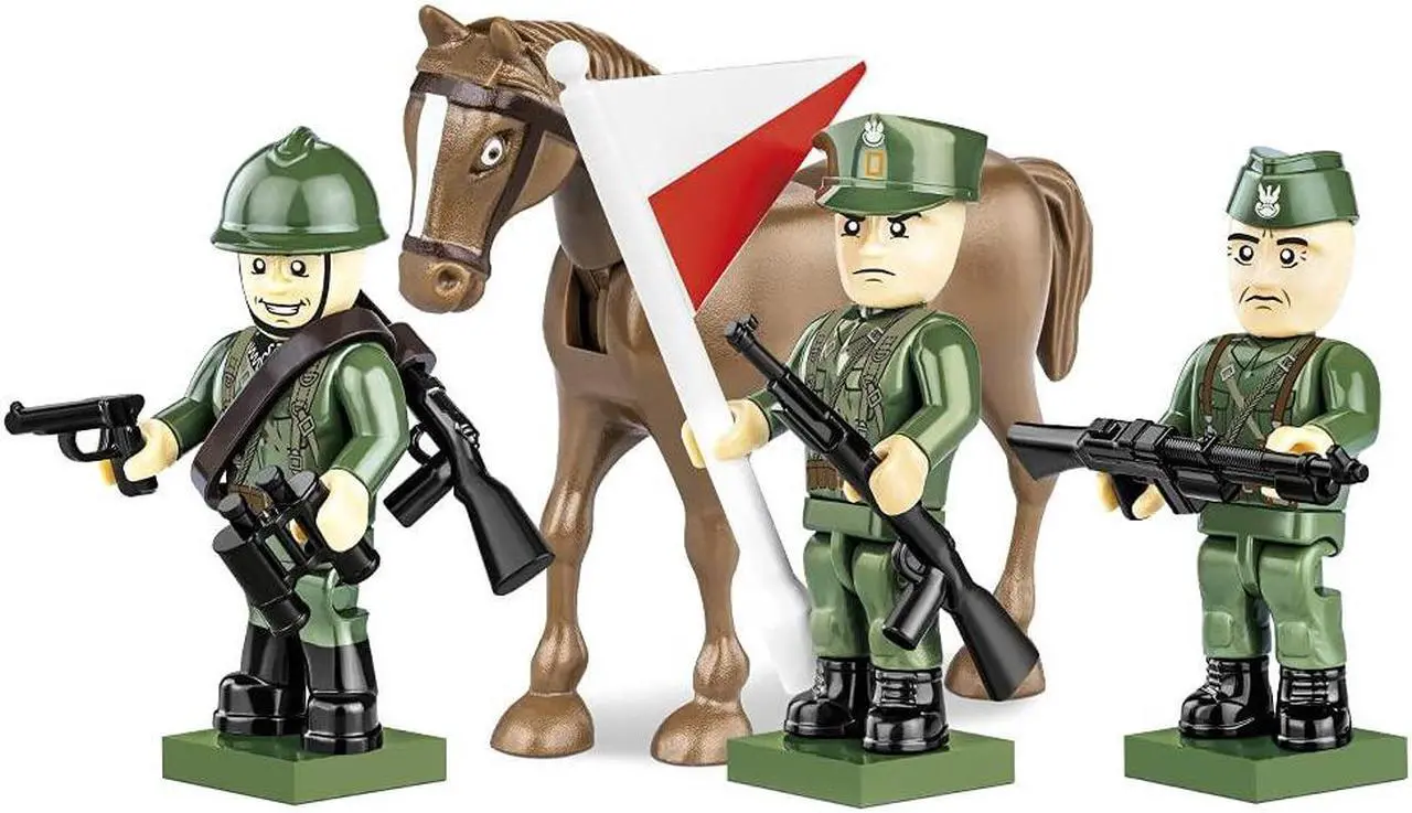 Main image of COBI TOYS World War II Polish Army Figures - Model WW2 Interlocking Building Block Set # 2049