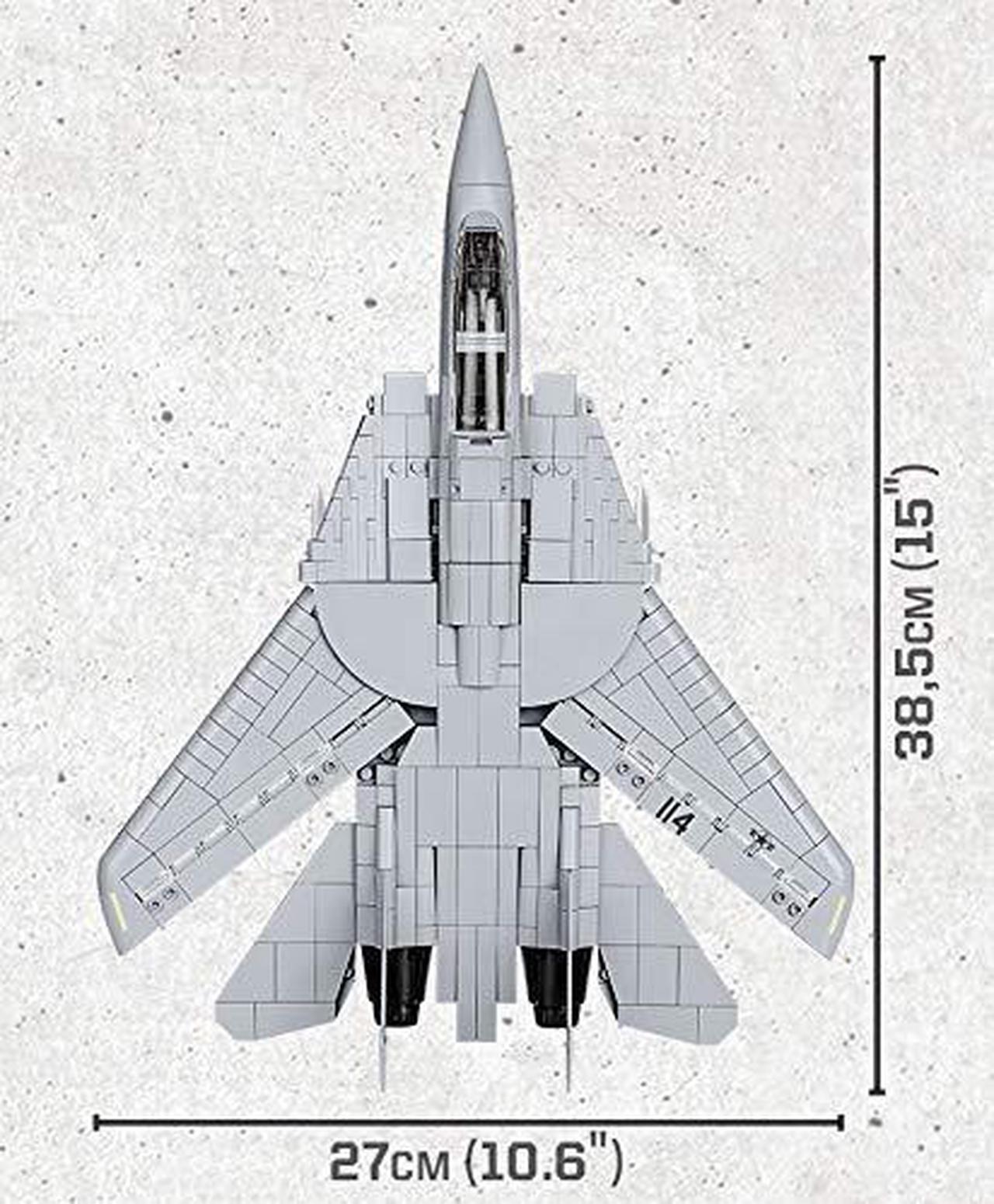 Alt view image 3 of 7 - COBI TOYS Top Gun Maverick F-14A Tomcat Fighter Plane - Model Interlocking Building Block Set # 5811
