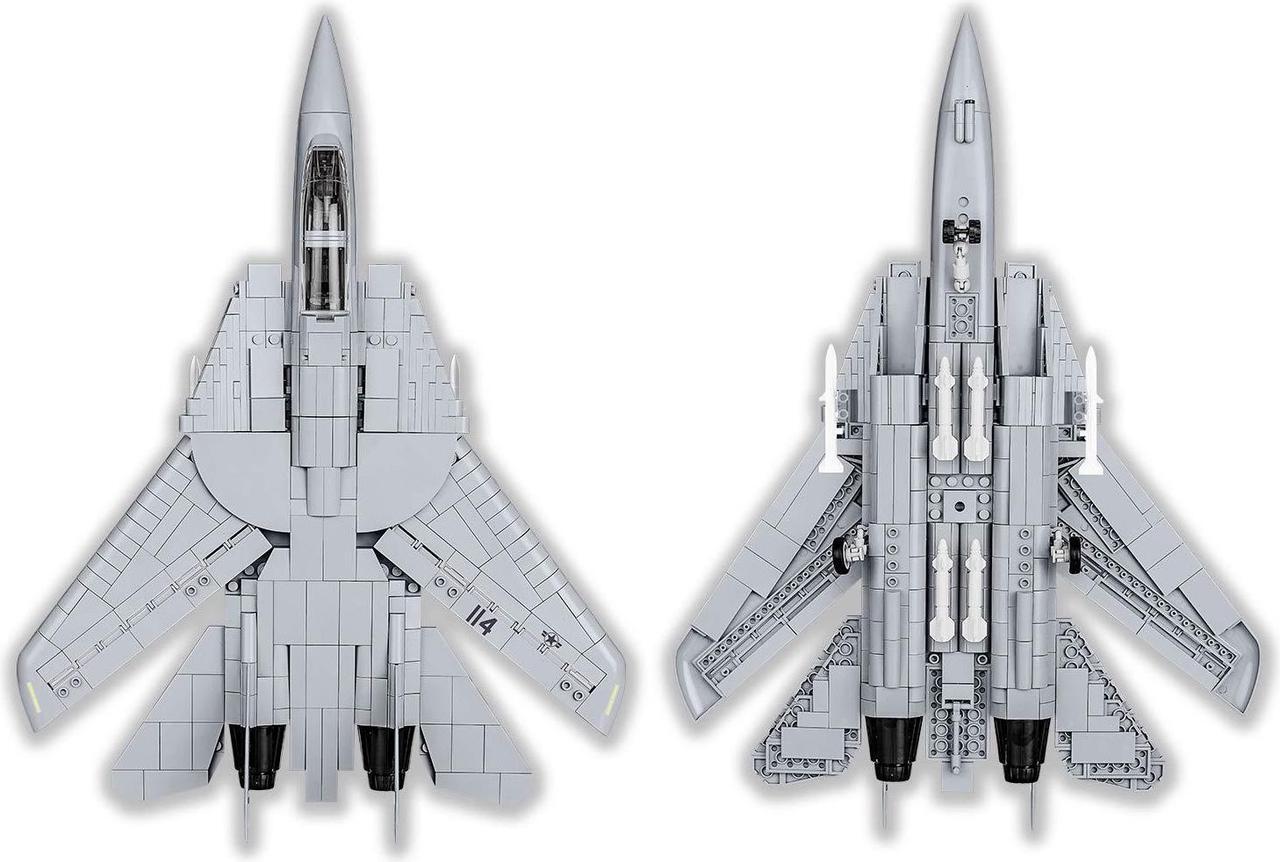Alt view image 6 of 7 - COBI TOYS Top Gun Maverick F-14A Tomcat Fighter Plane - Model Interlocking Building Block Set # 5811