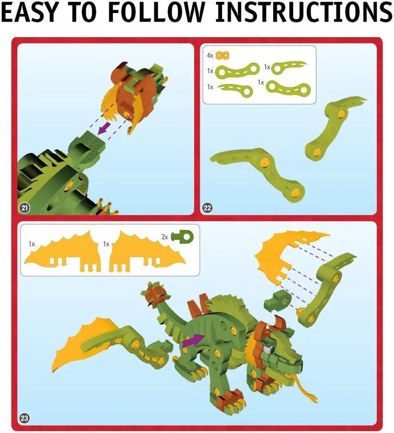 Alt view image 6 of 10 - Bloco 155 Piece Construction Set | Combat Dragon