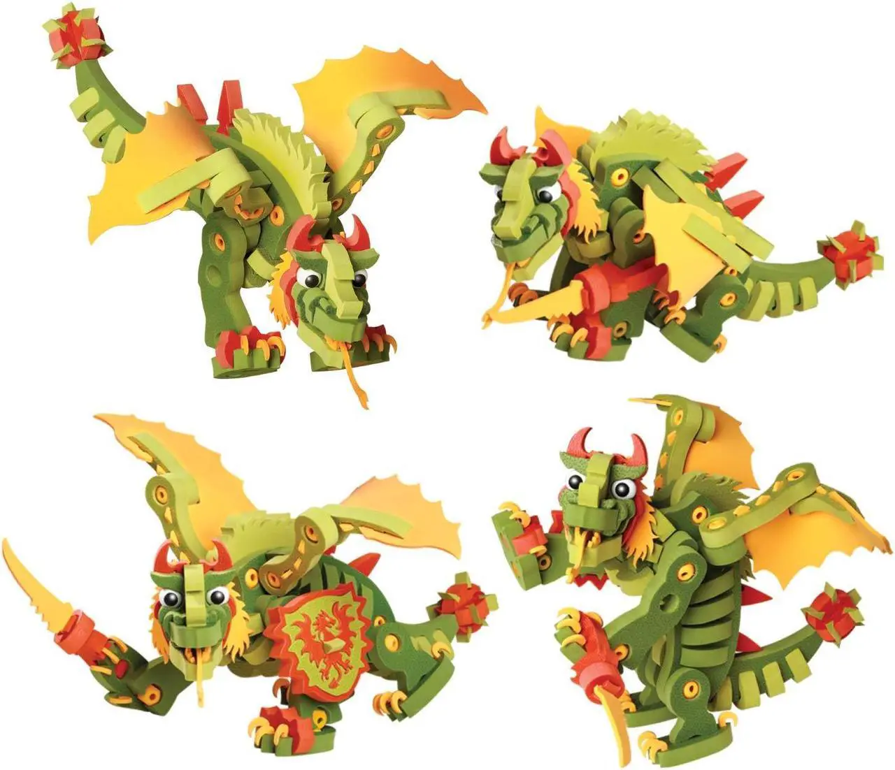Alt view image 7 of 10 - Bloco 155 Piece Construction Set | Combat Dragon