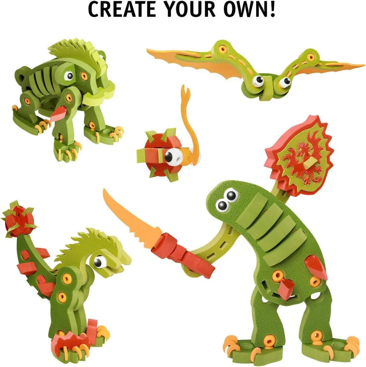 Alt view image 8 of 10 - Bloco 155 Piece Construction Set | Combat Dragon