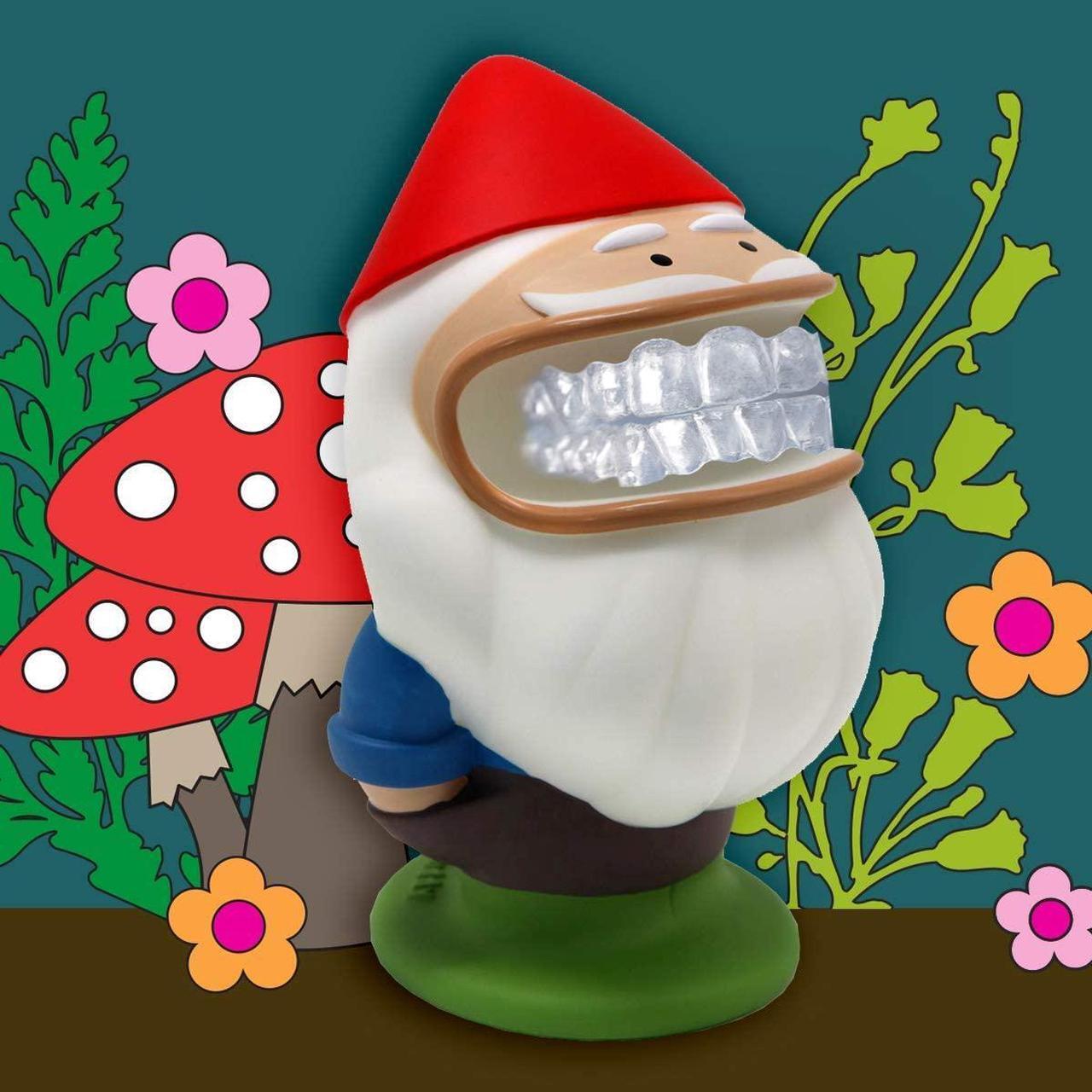 Alt view image 2 of 3 - Retainer Buddy Gnome - Sanitary Storage for Retainers Clear Aligners and Mouth Guards